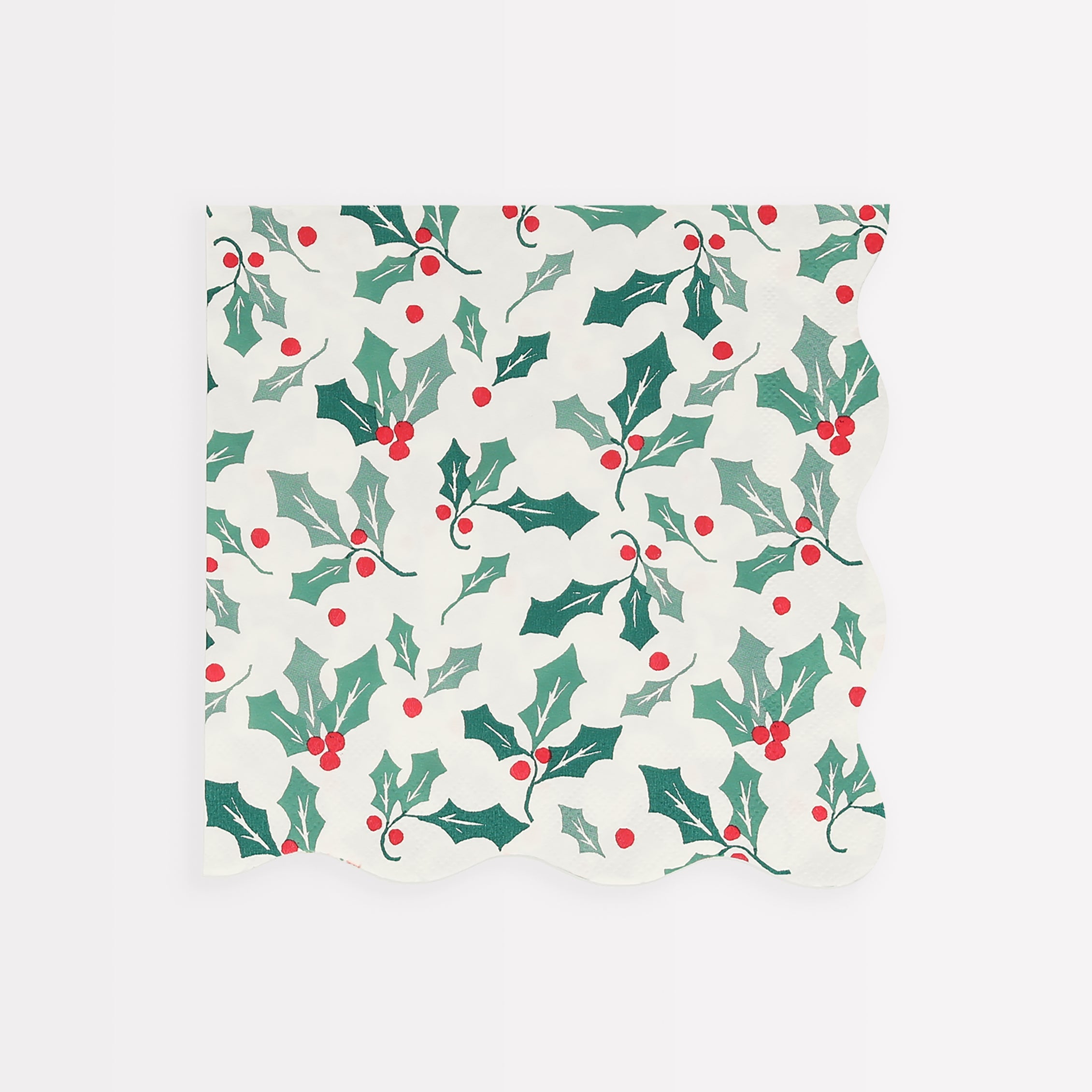 Holly Pattern Large Napkins(16 Pack)