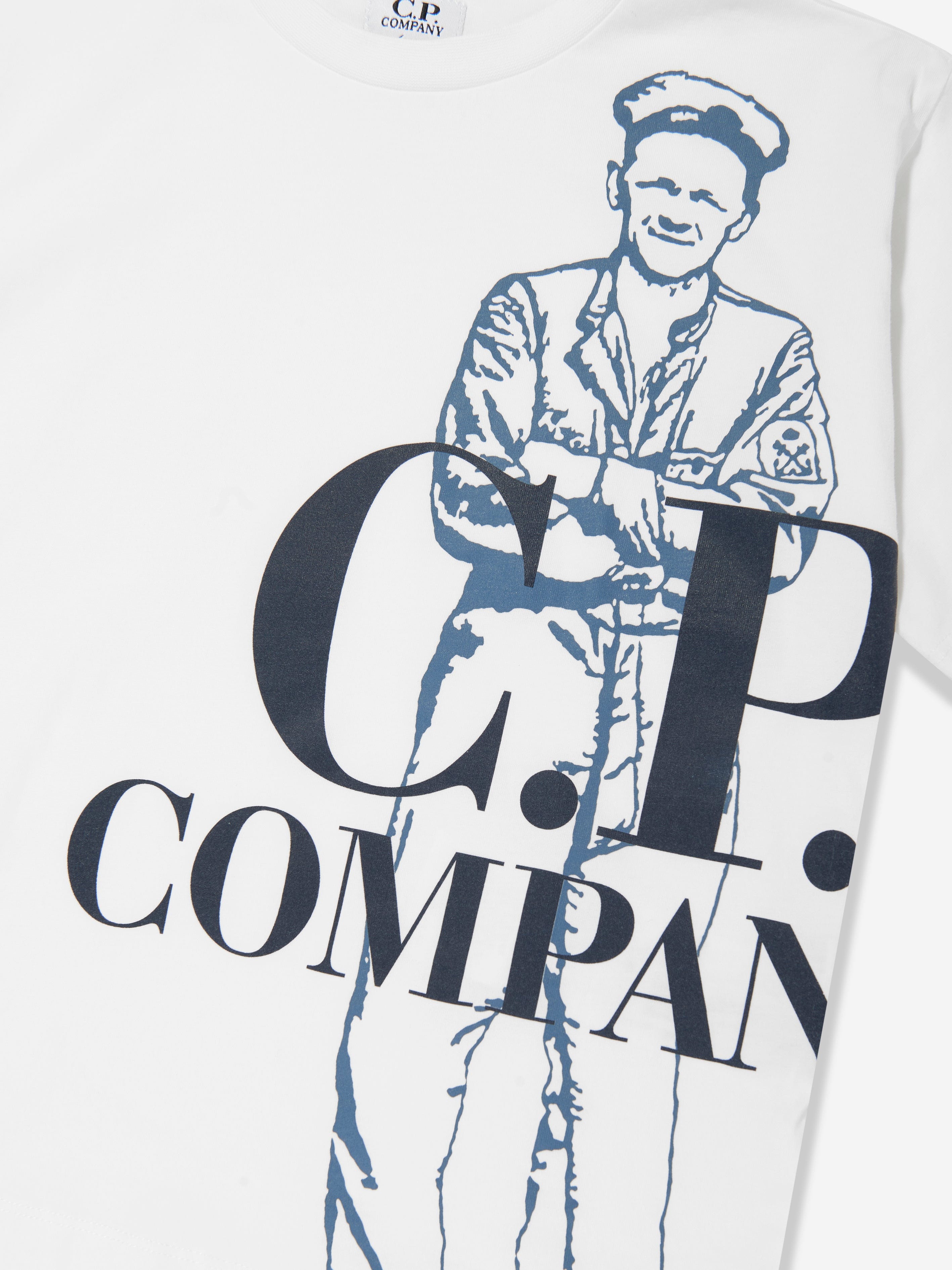Boys Logo T-Shirt in Ivory