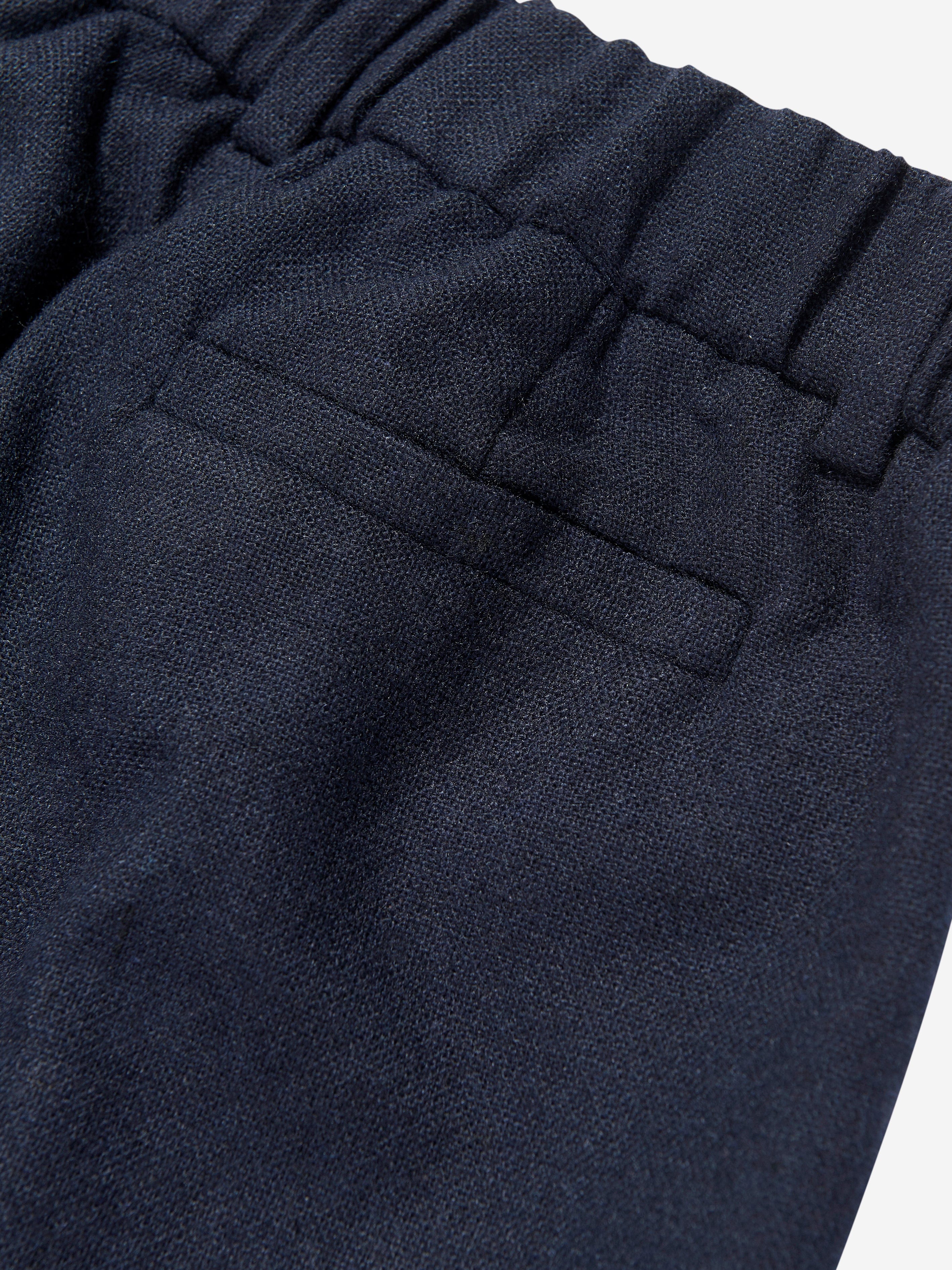 Boys Flannel Trousers in Navy