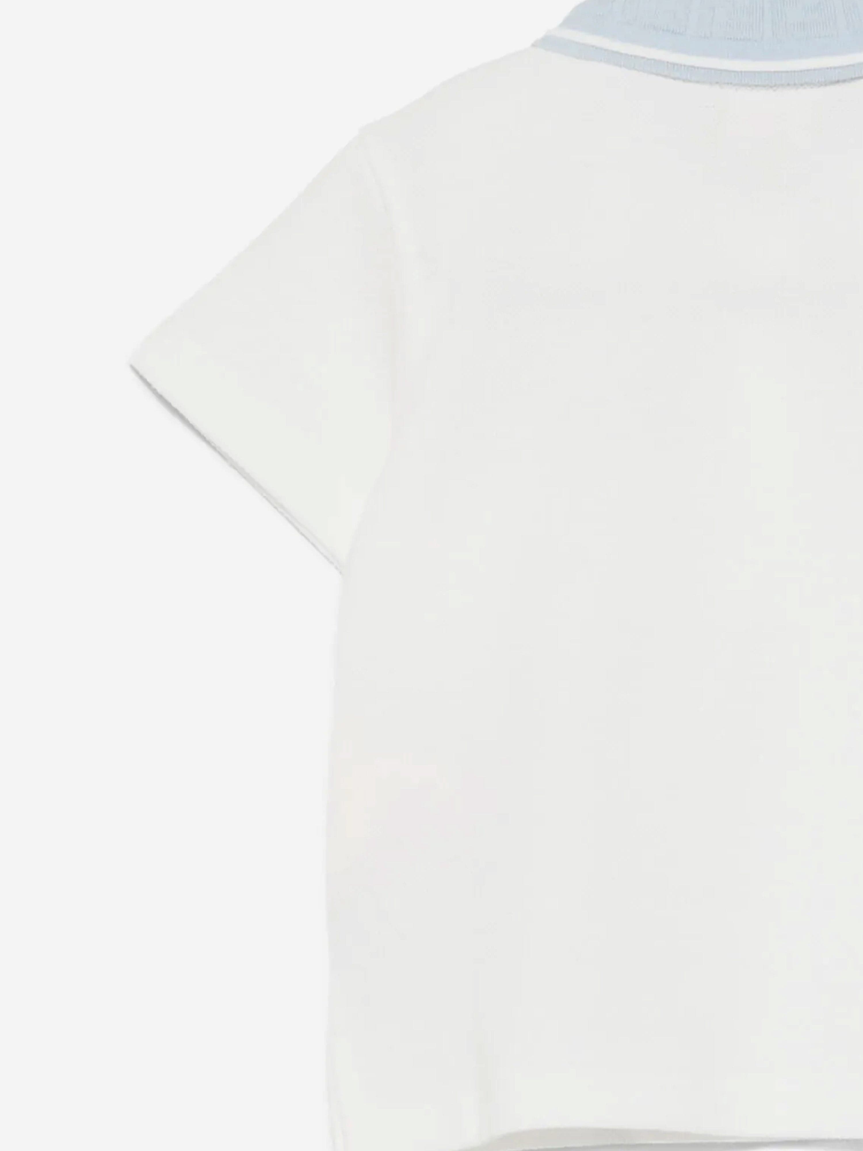 Baby Boys Logo Polo Shirt in White