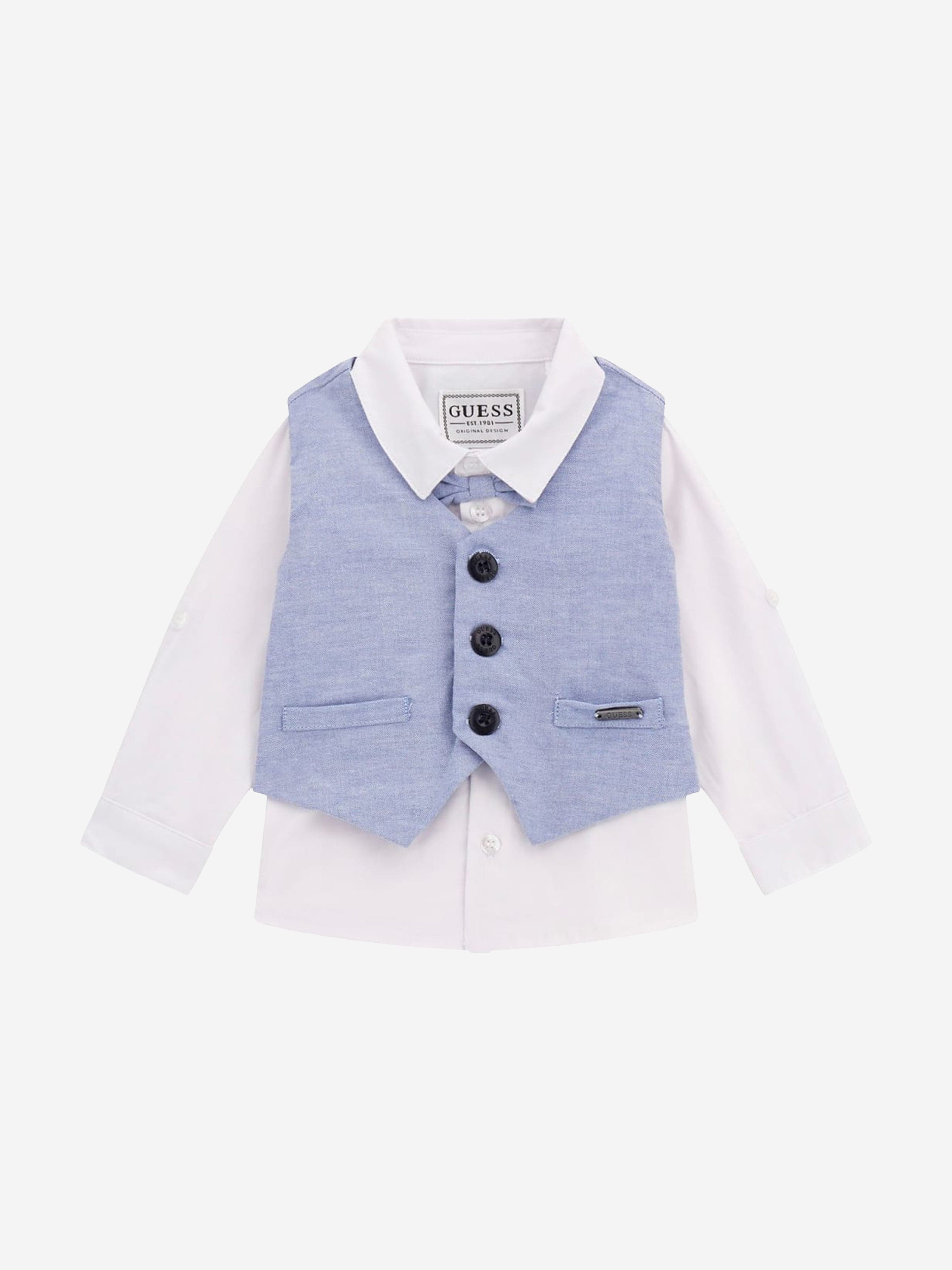 Baby Boys Short Suit Set in Blue