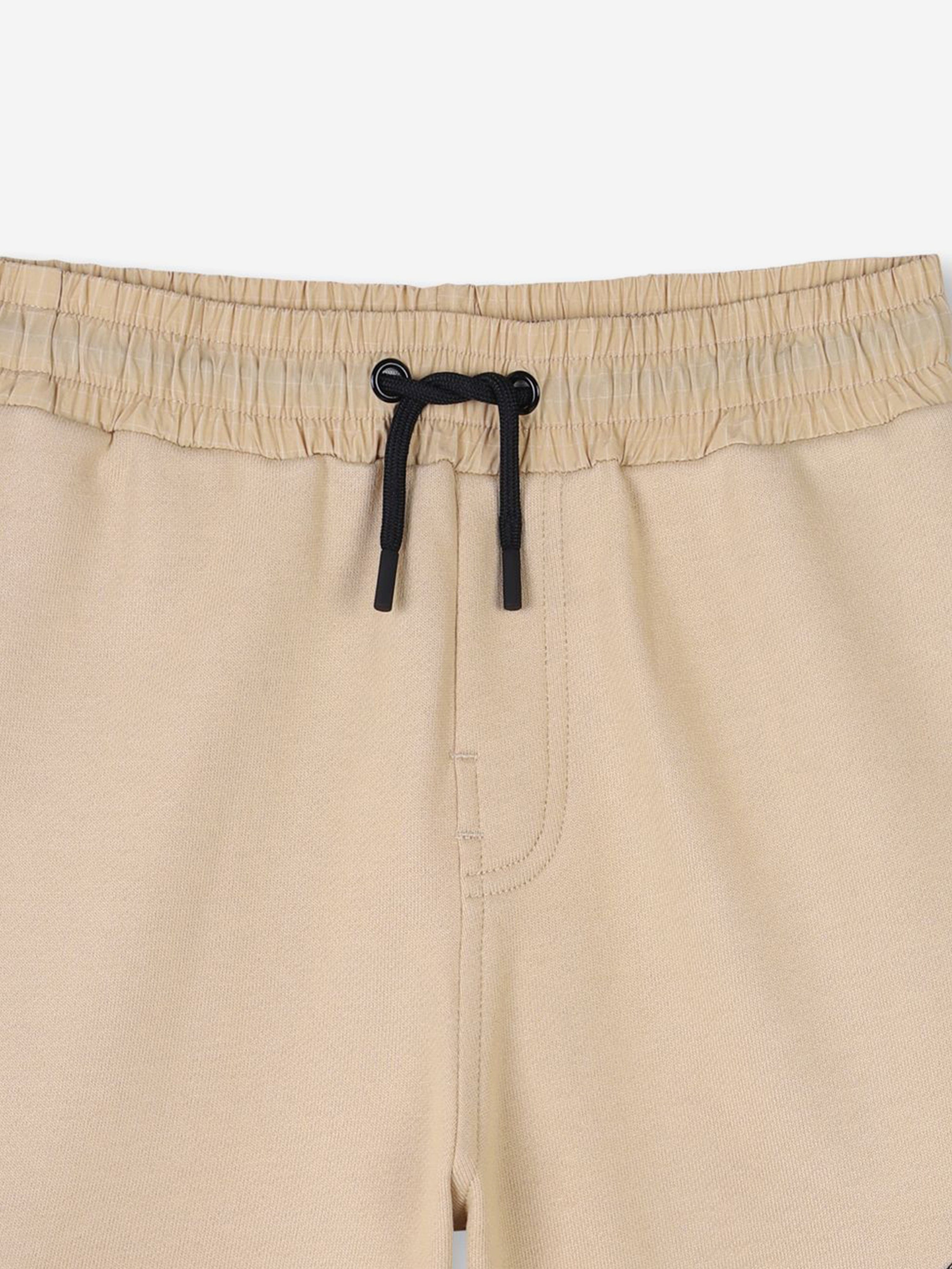 Boys Pocket Bermuda Shorts in Beige