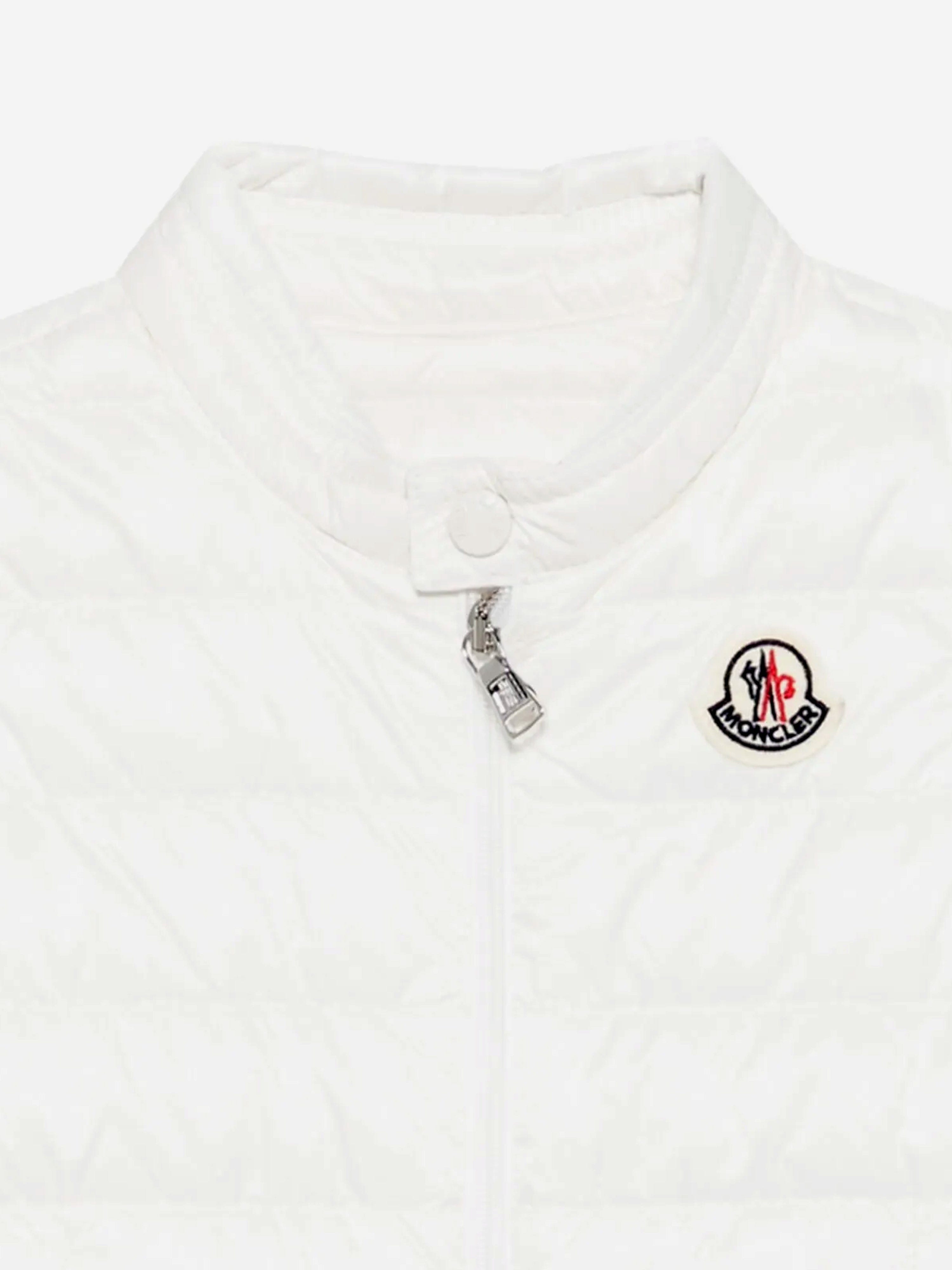 Baby Boys Down Padded New Amaury Gilet in Ivory