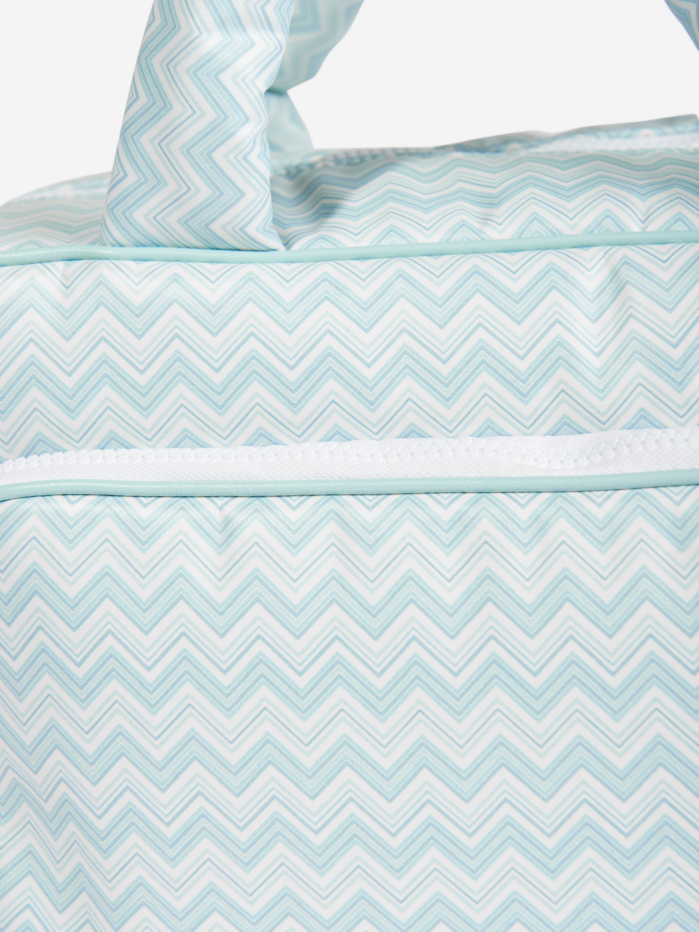 Baby Boys Zigzag Changing Bag in Blue (35cm)