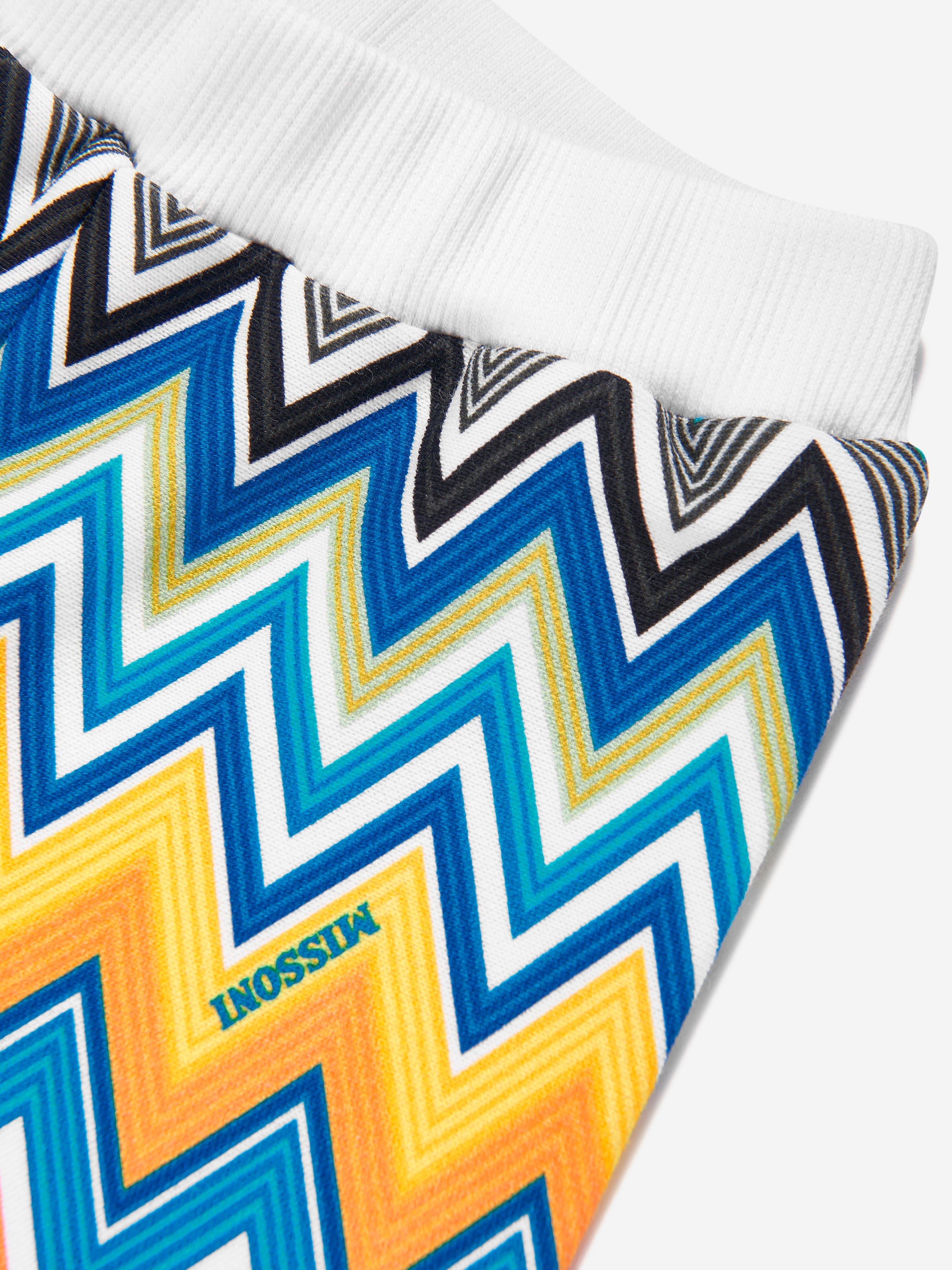Baby Boys Zigzag Jersey Shorts in Blue