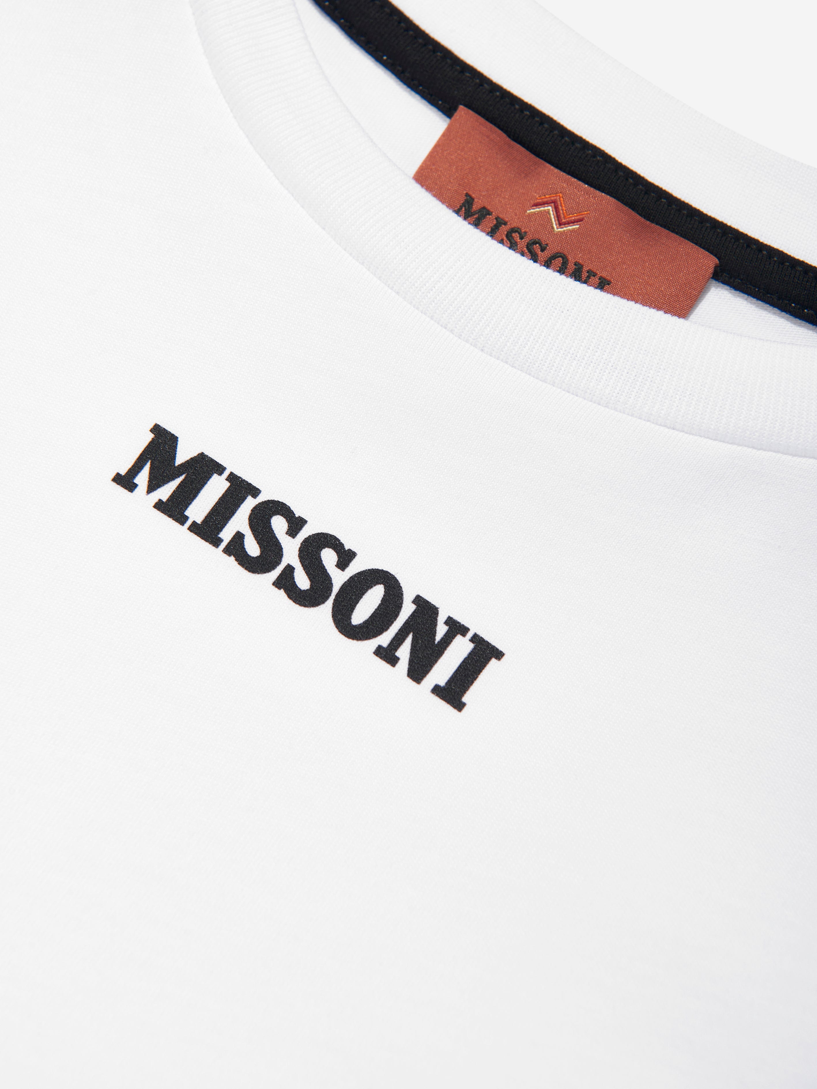 Boys Zigzag Print T-Shirt in White
