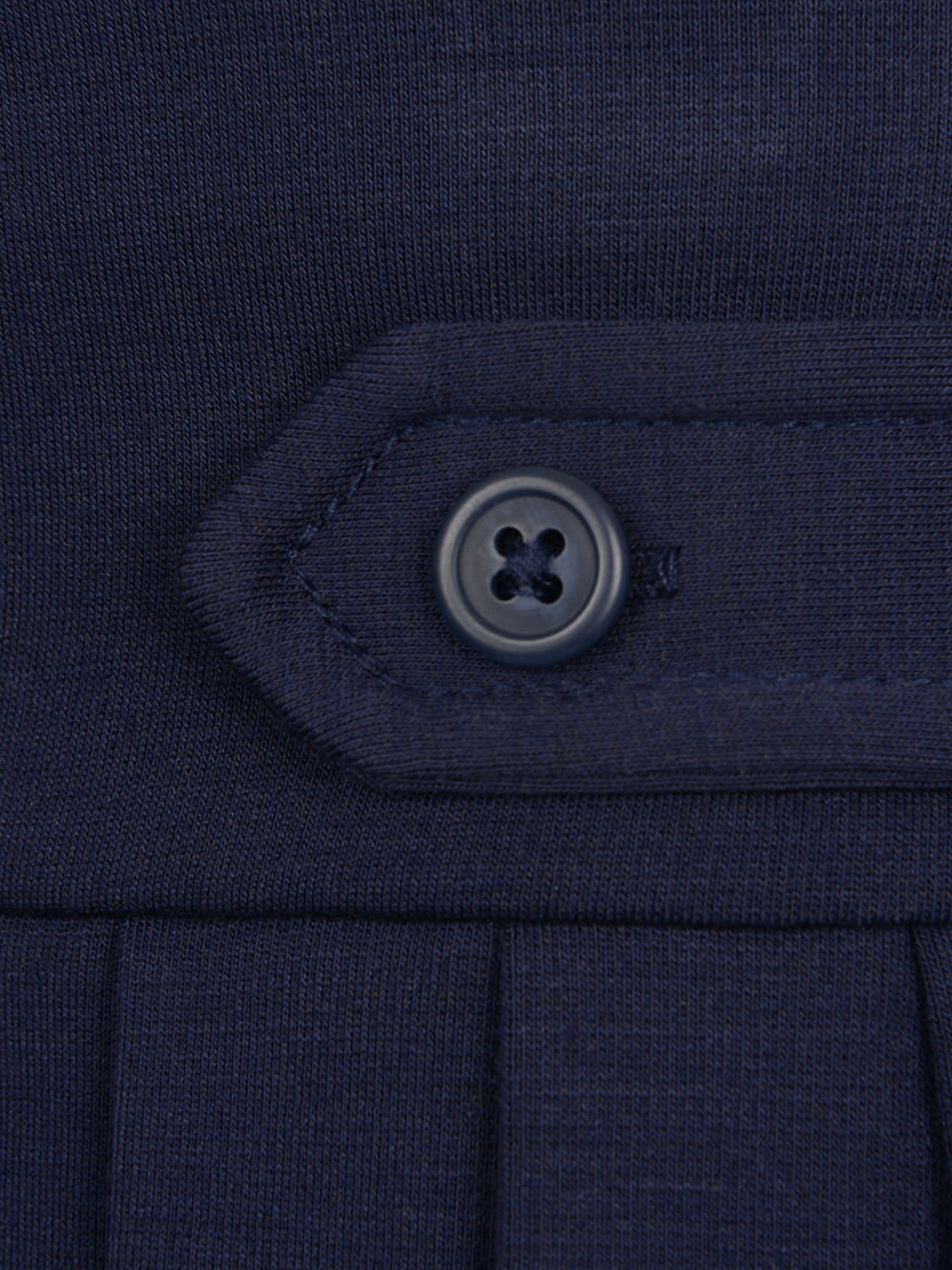 Ralph Lauren Girls Navy Pleated Ponte Skirt