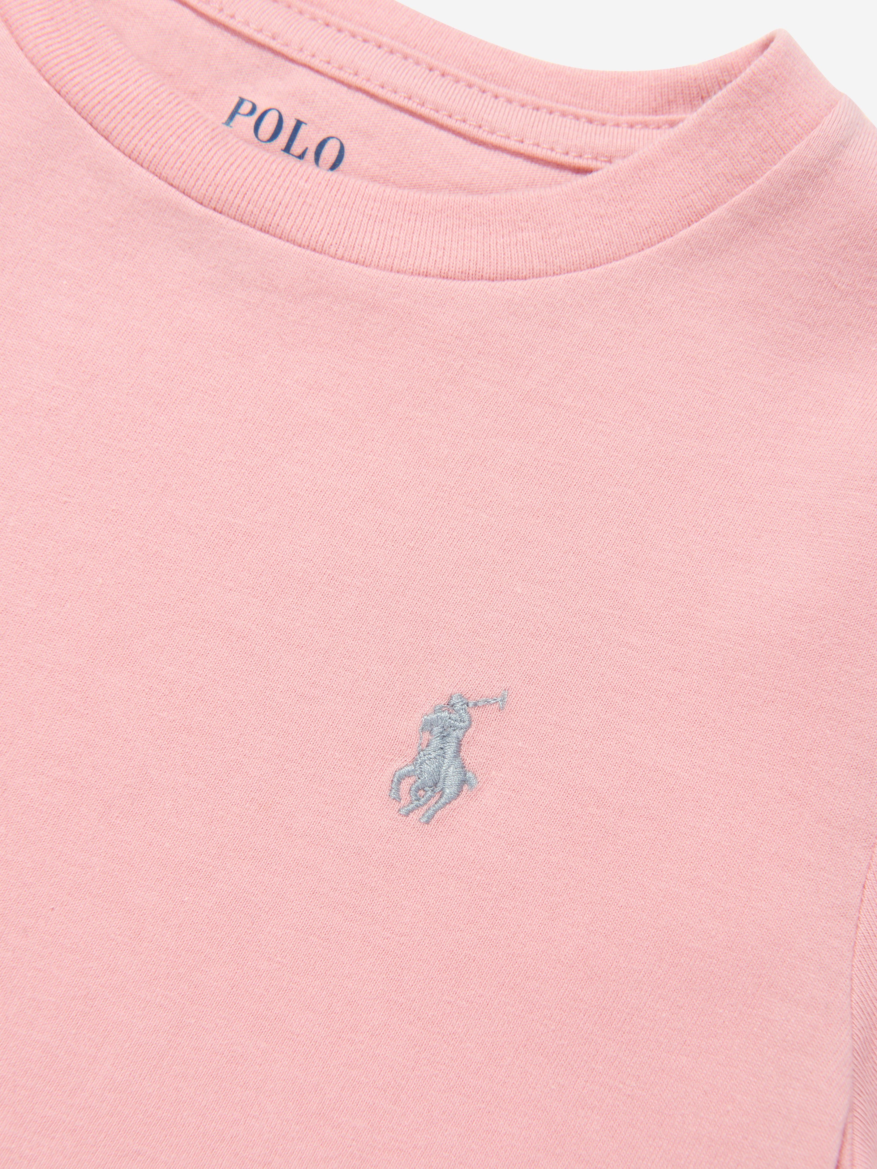 Ralph Lauren Girls Logo T-Shirt in Pink