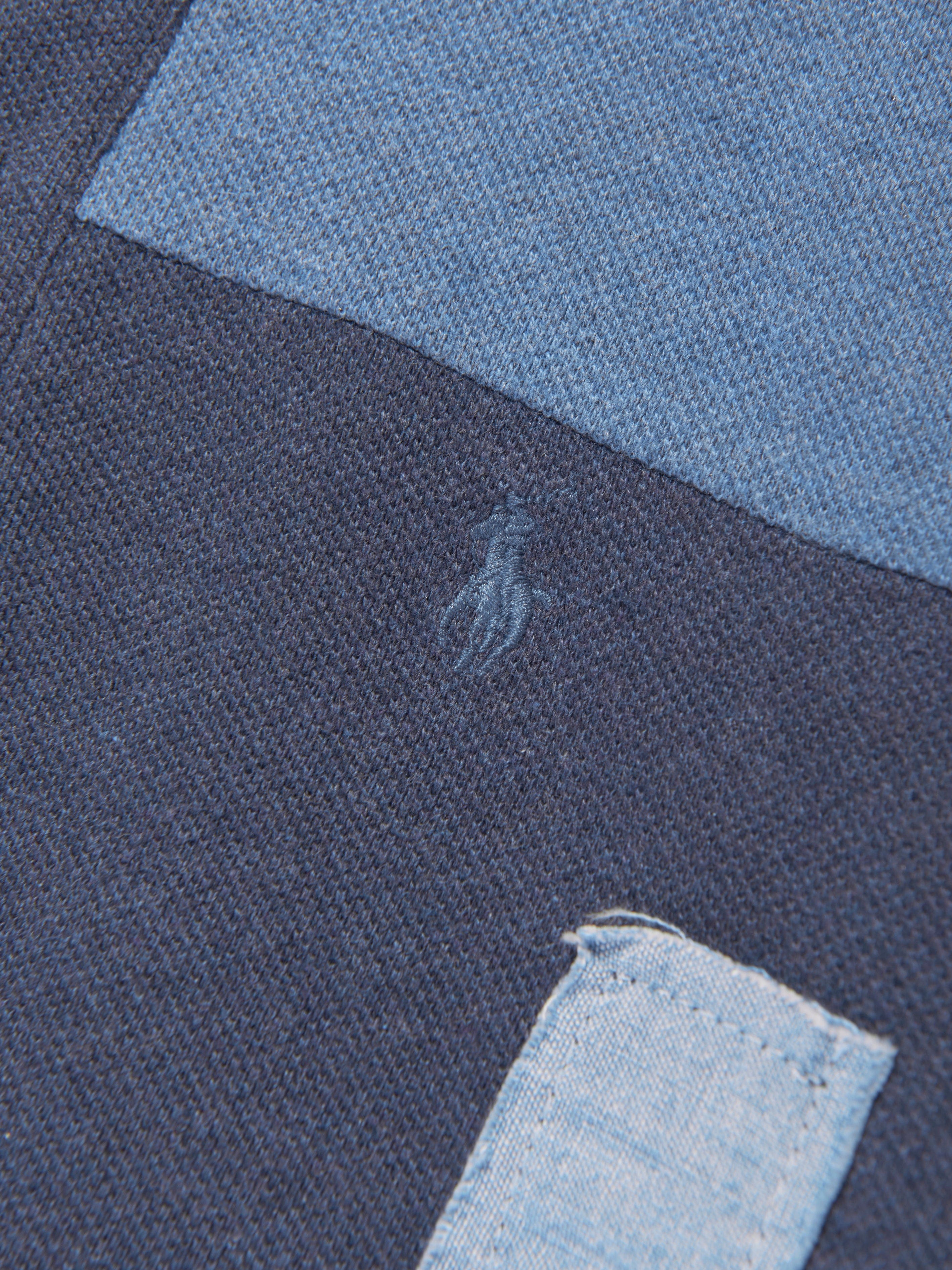 Ralph Lauren Boys Patchwork Polo Shirt in Blue
