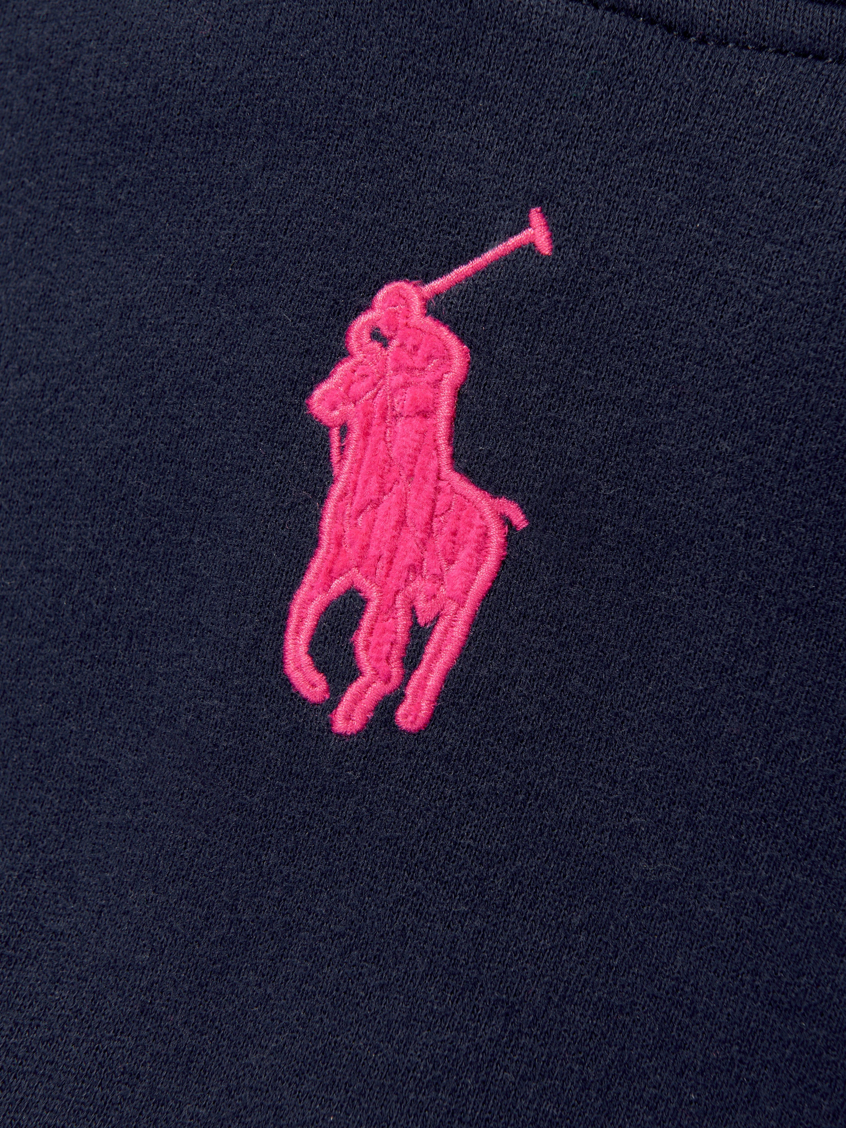 Ralph Lauren Girls Colourblock Hoodie in Navy
