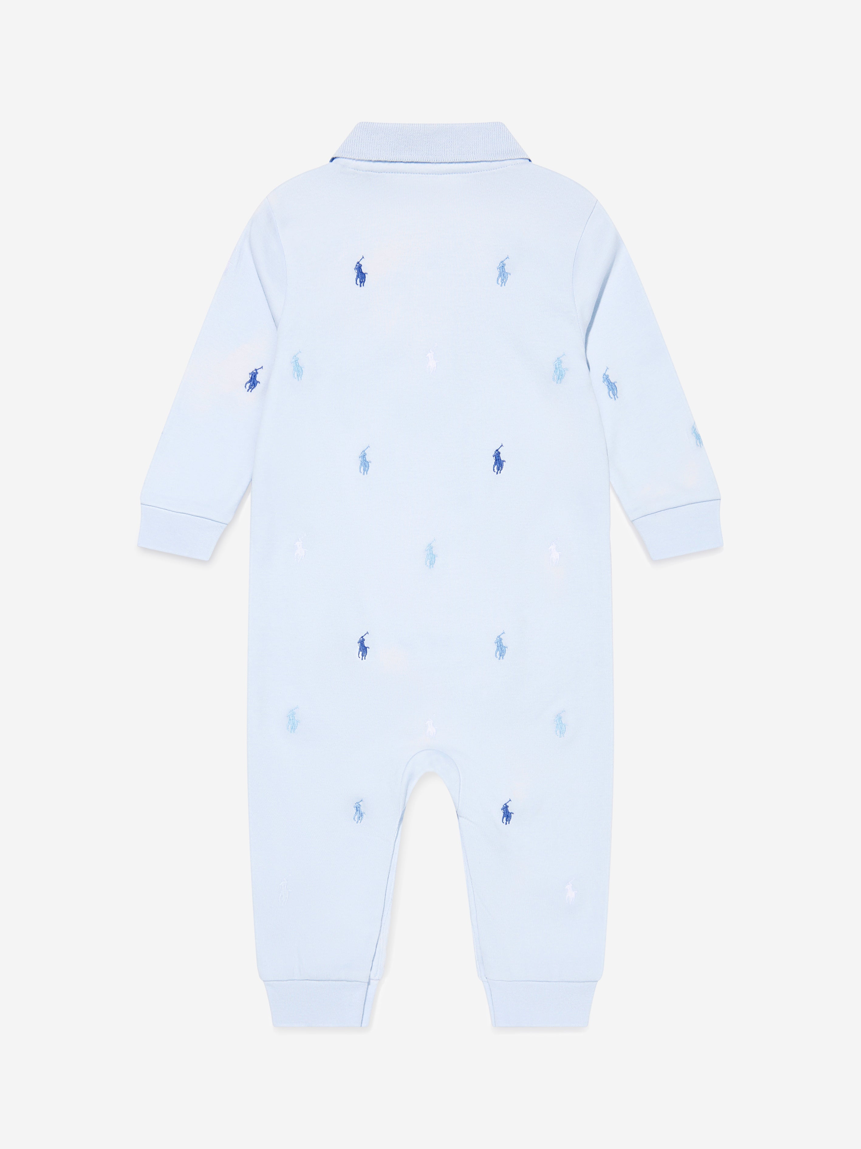 Baby Boys Logo Romper in Blue