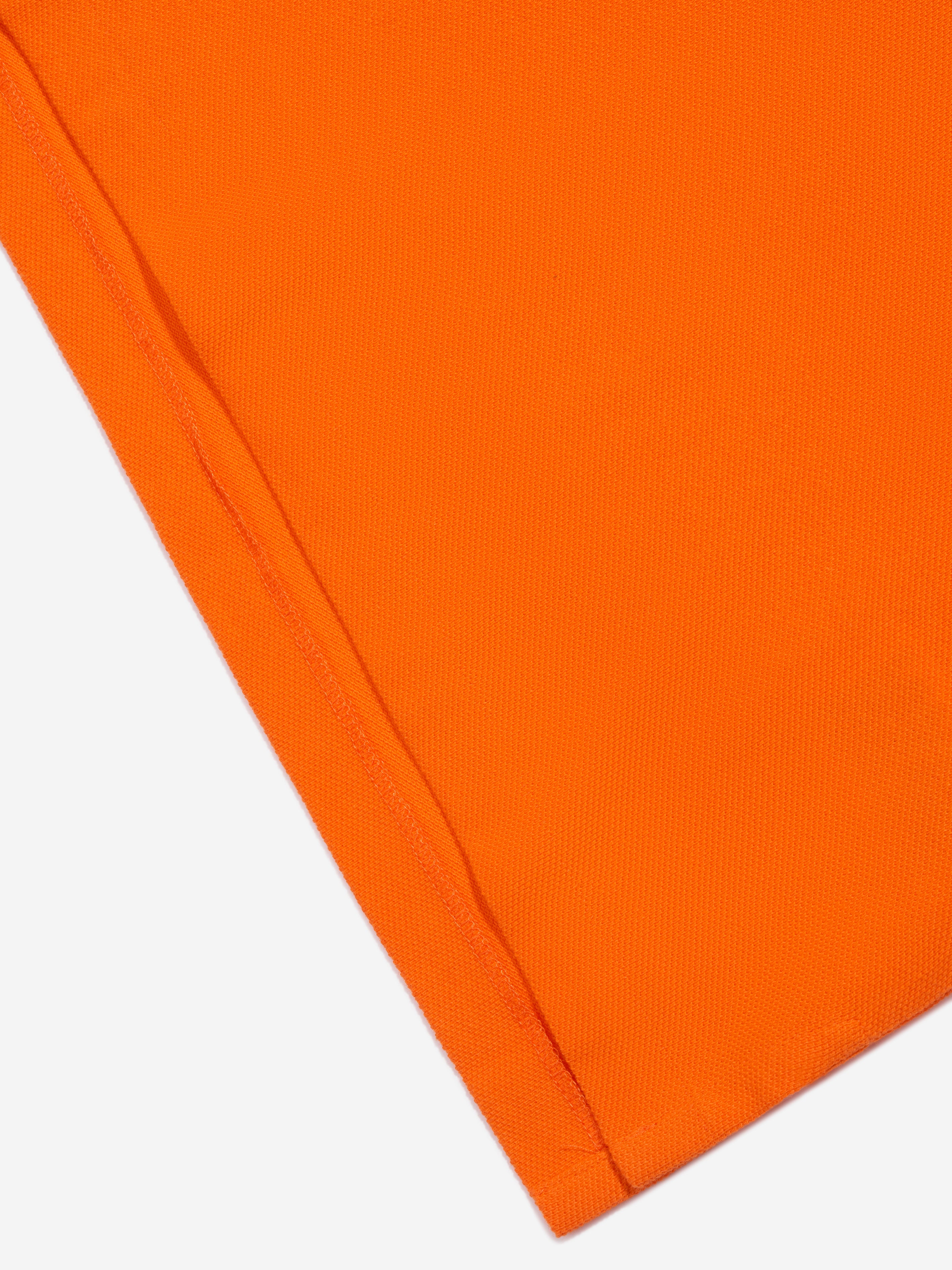 Boys Custom Fit Polo Shirt in Orange