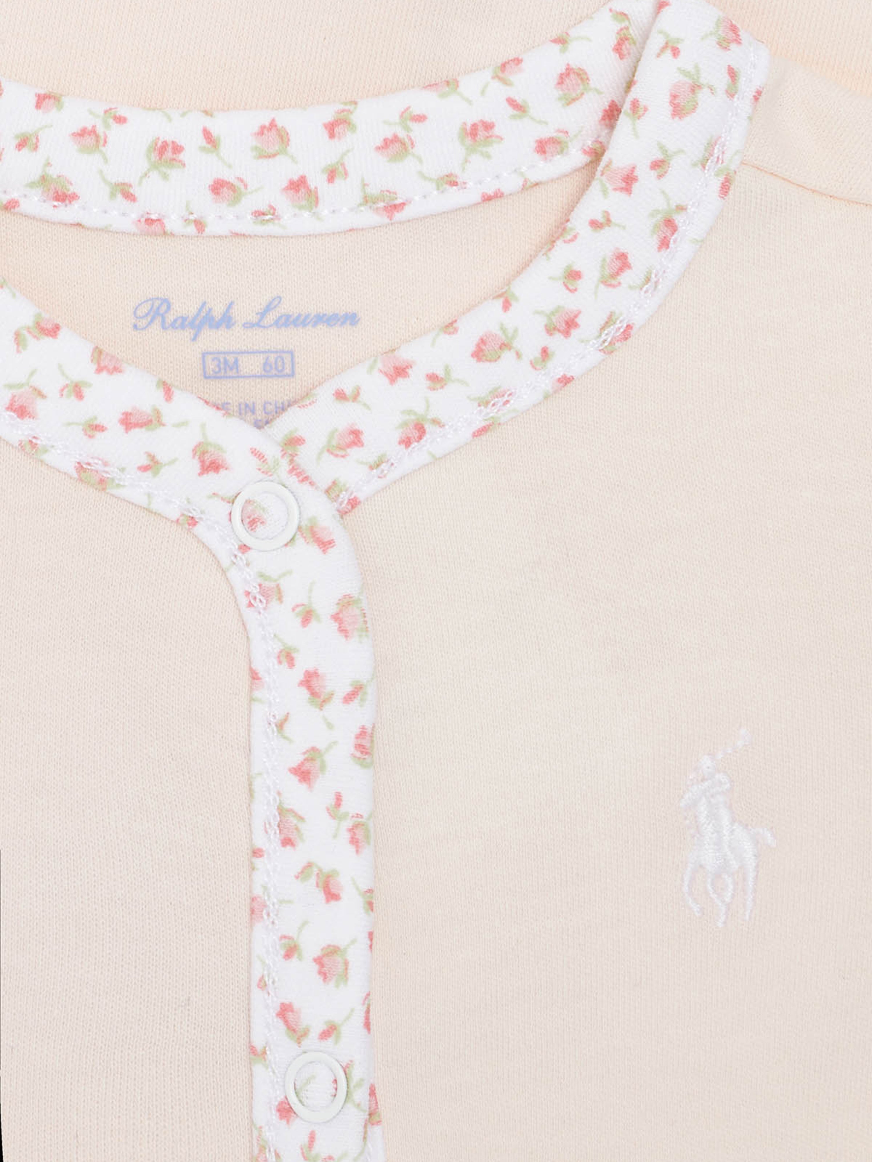 Baby Girls Logo Babygrow in Pink