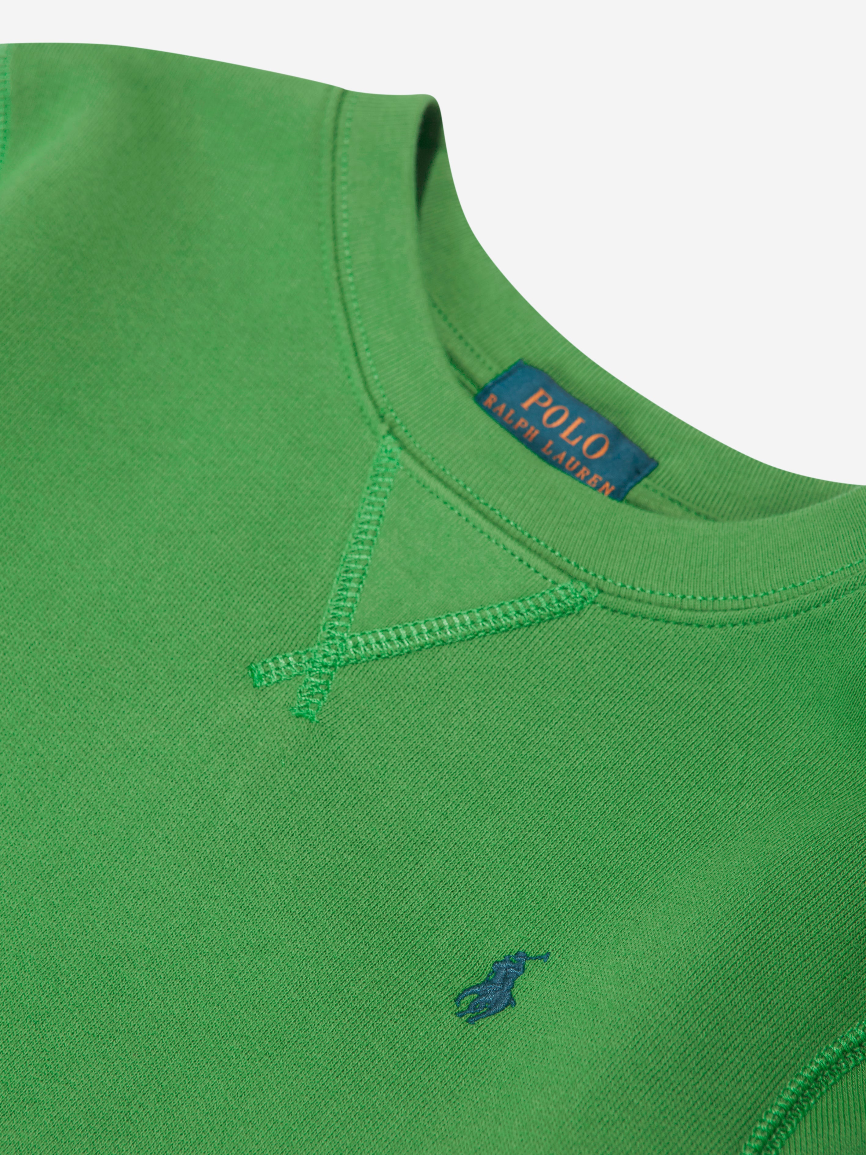 Boys Logo Sweatshirt in Green
