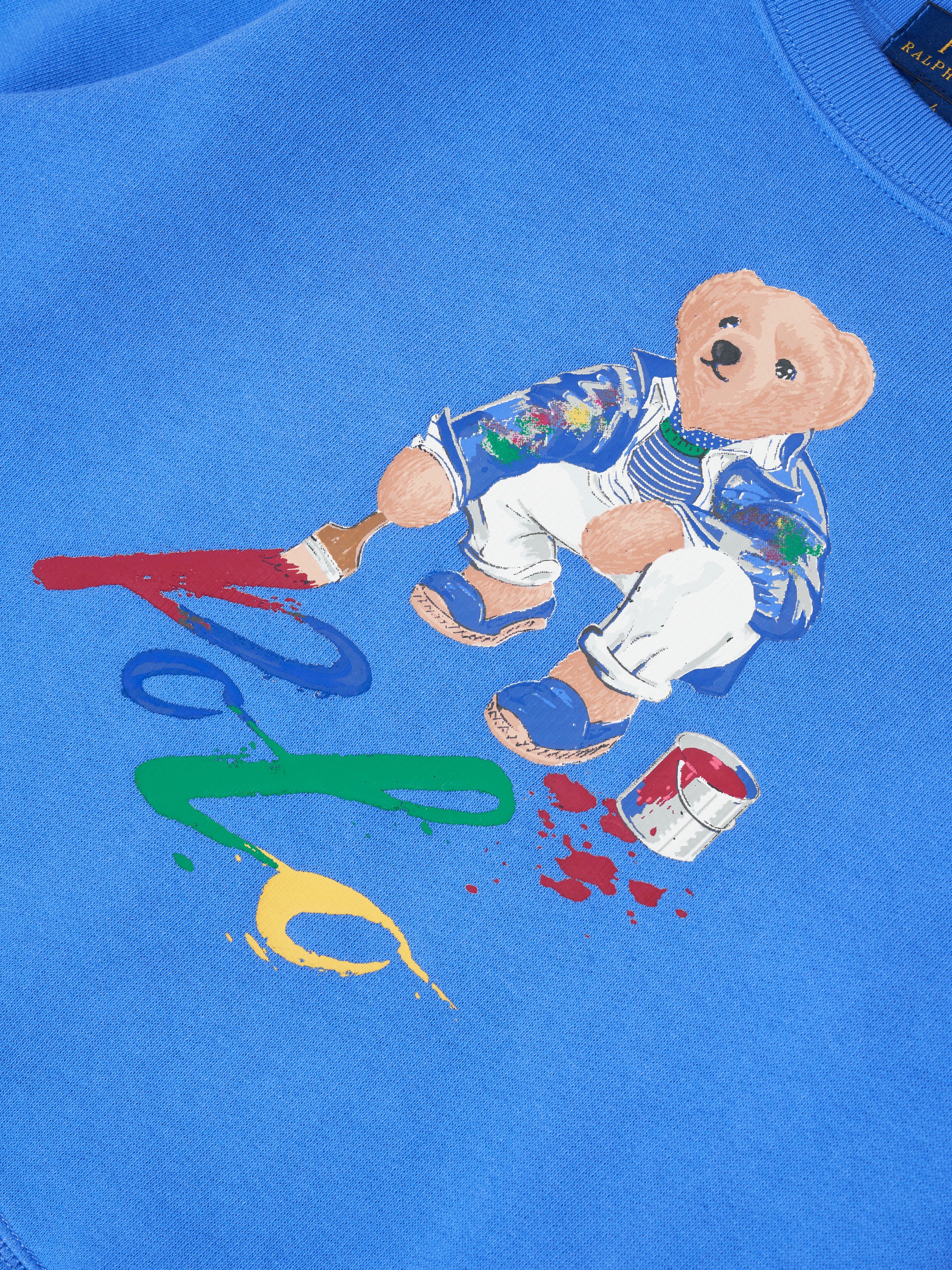 Boys Polo Bear Sweatshirt in Blue