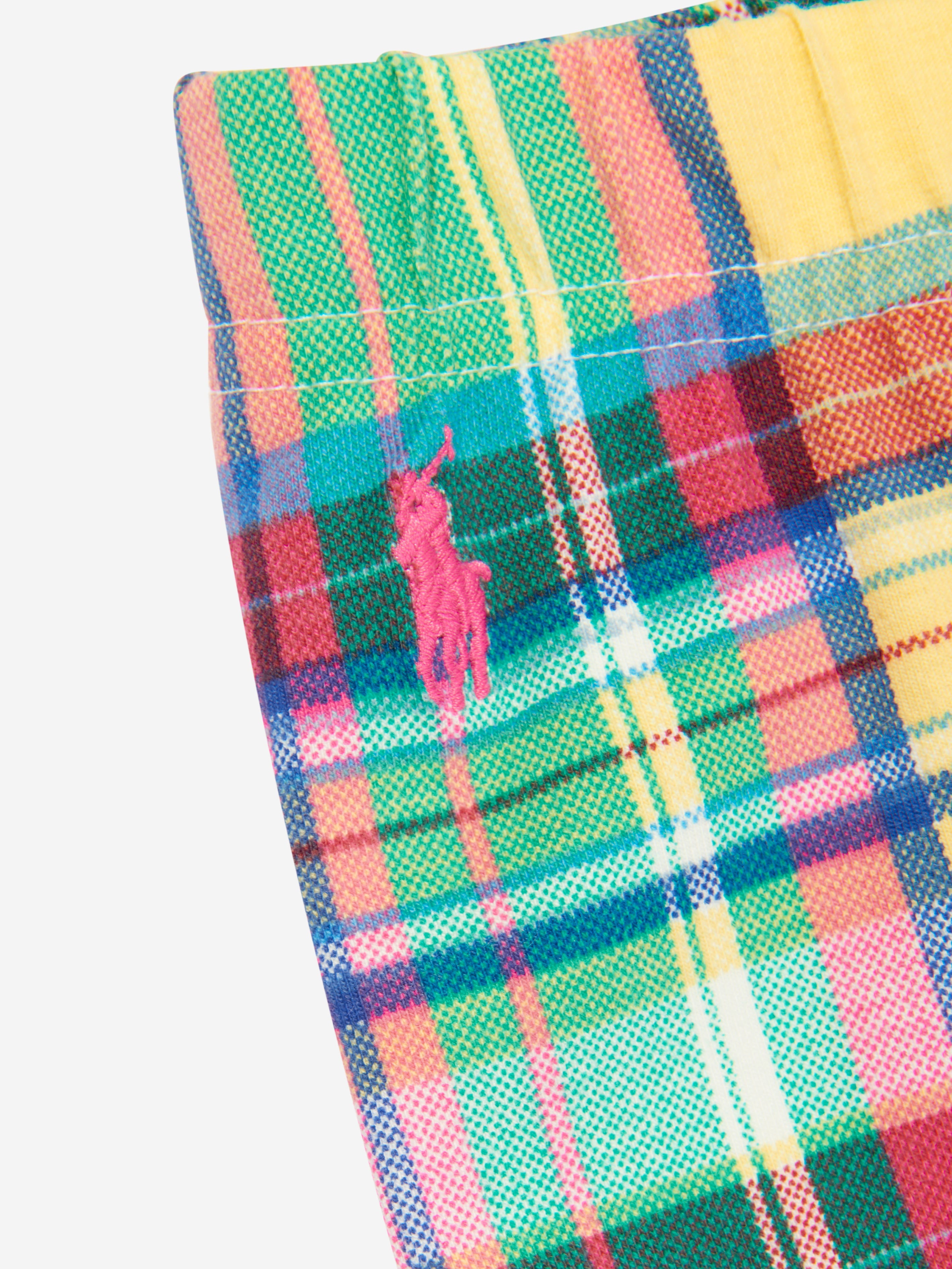 Girls Plaid Leggings in Multicolour
