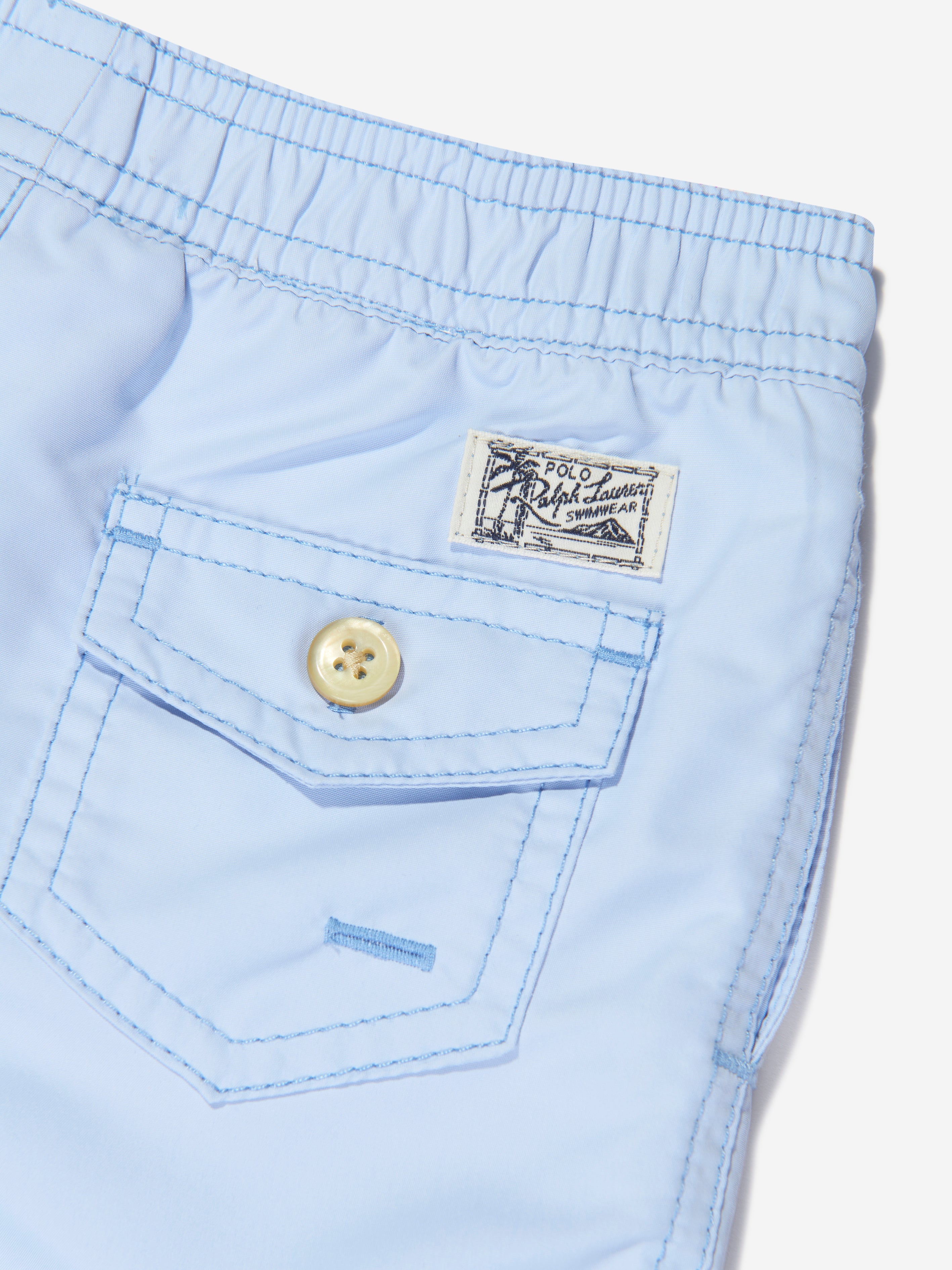 Boys Logo Swim Shorts in Blue