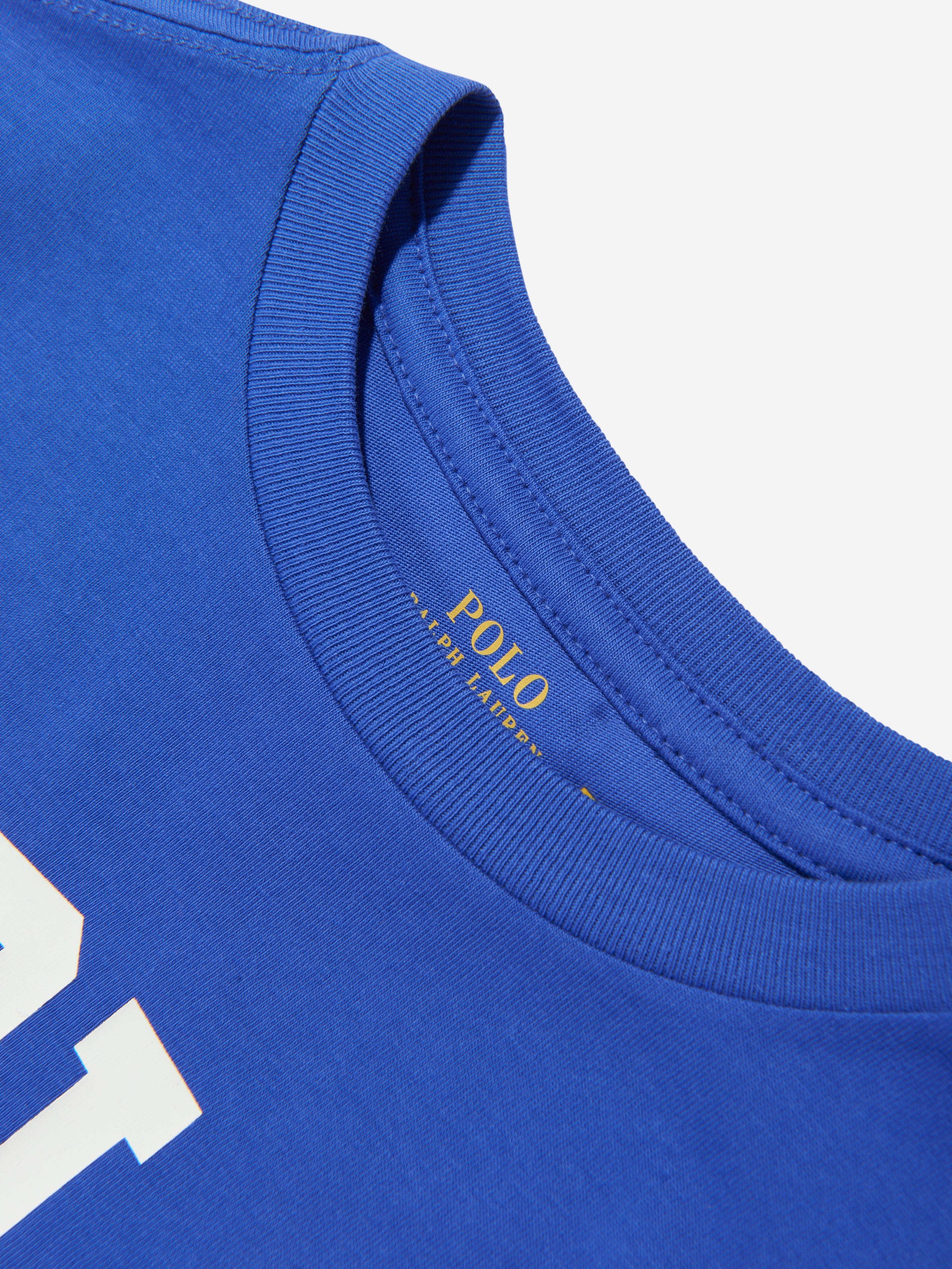 Boys Polo T-Shirt in Blue