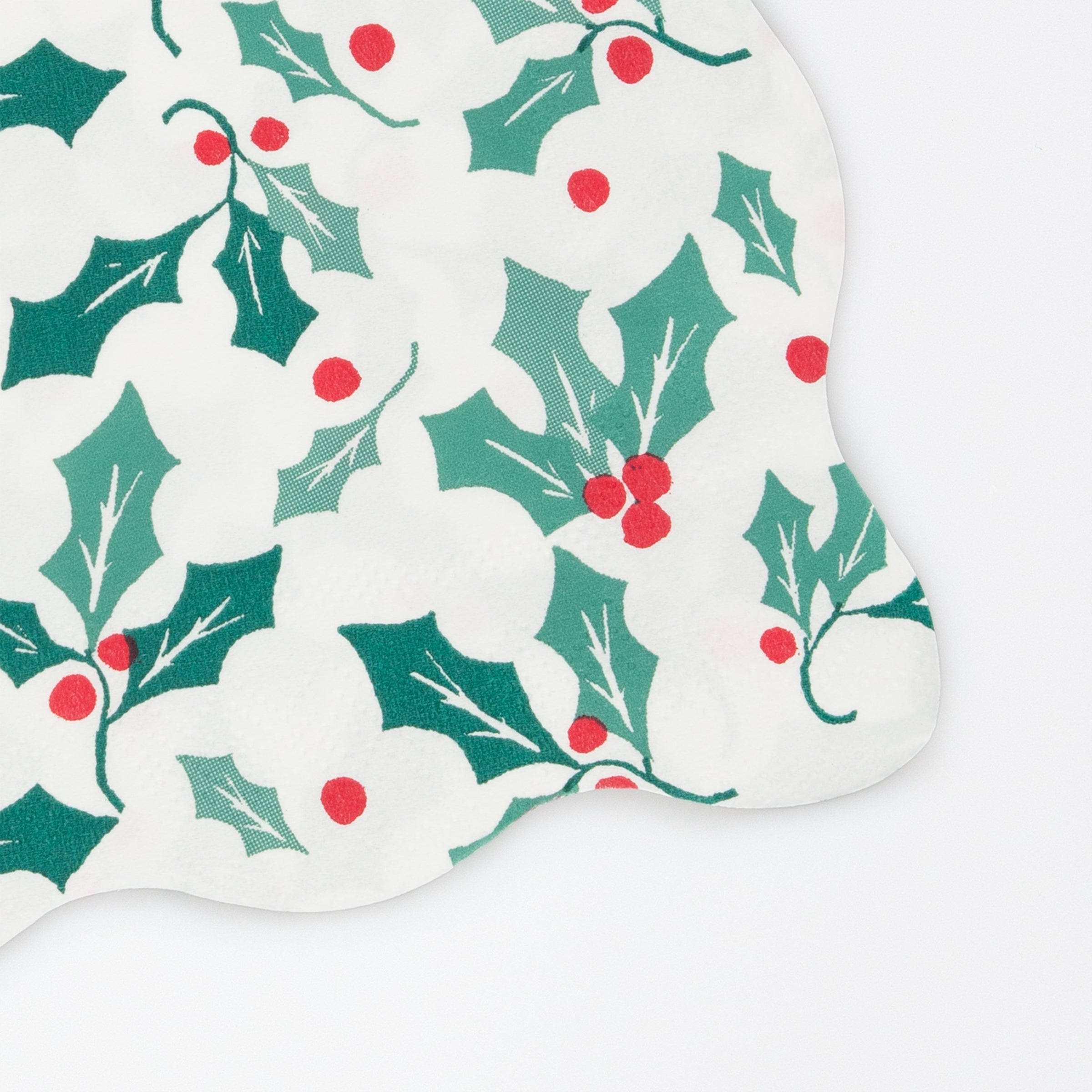 Holly Pattern Large Napkins(16 Pack)