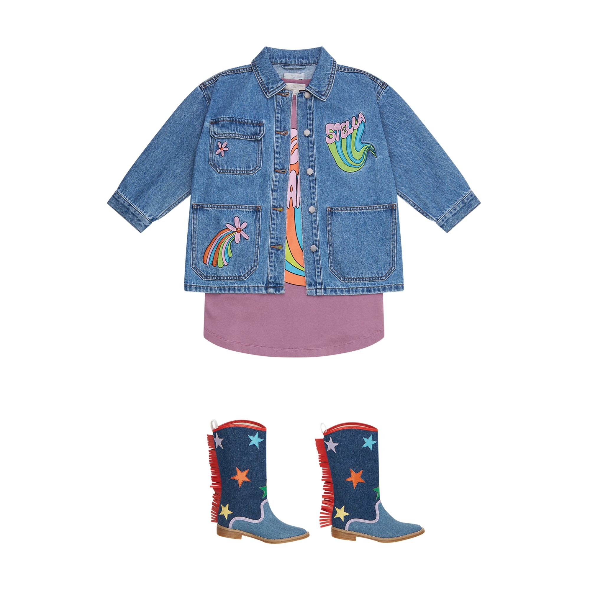 Girls Blue Denim Jacket