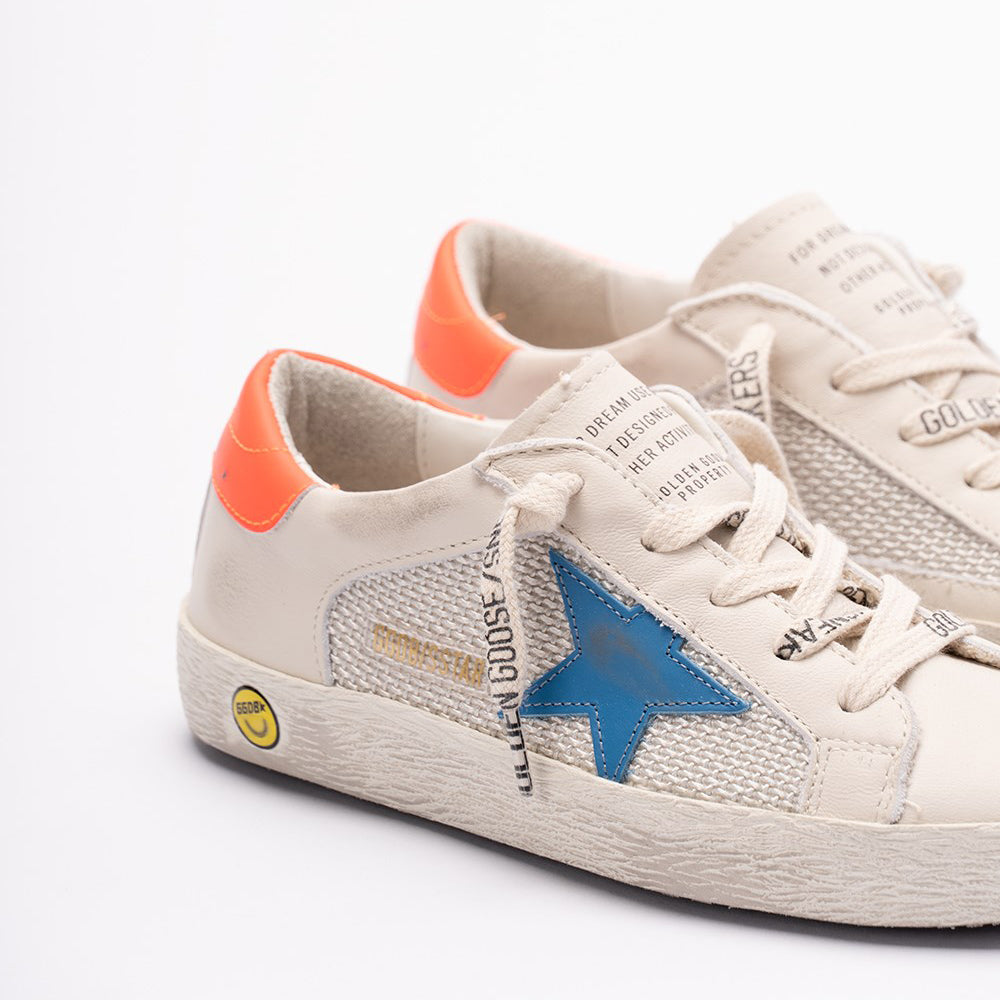 Boys & Girls White"SUPER-STAR"Shoes