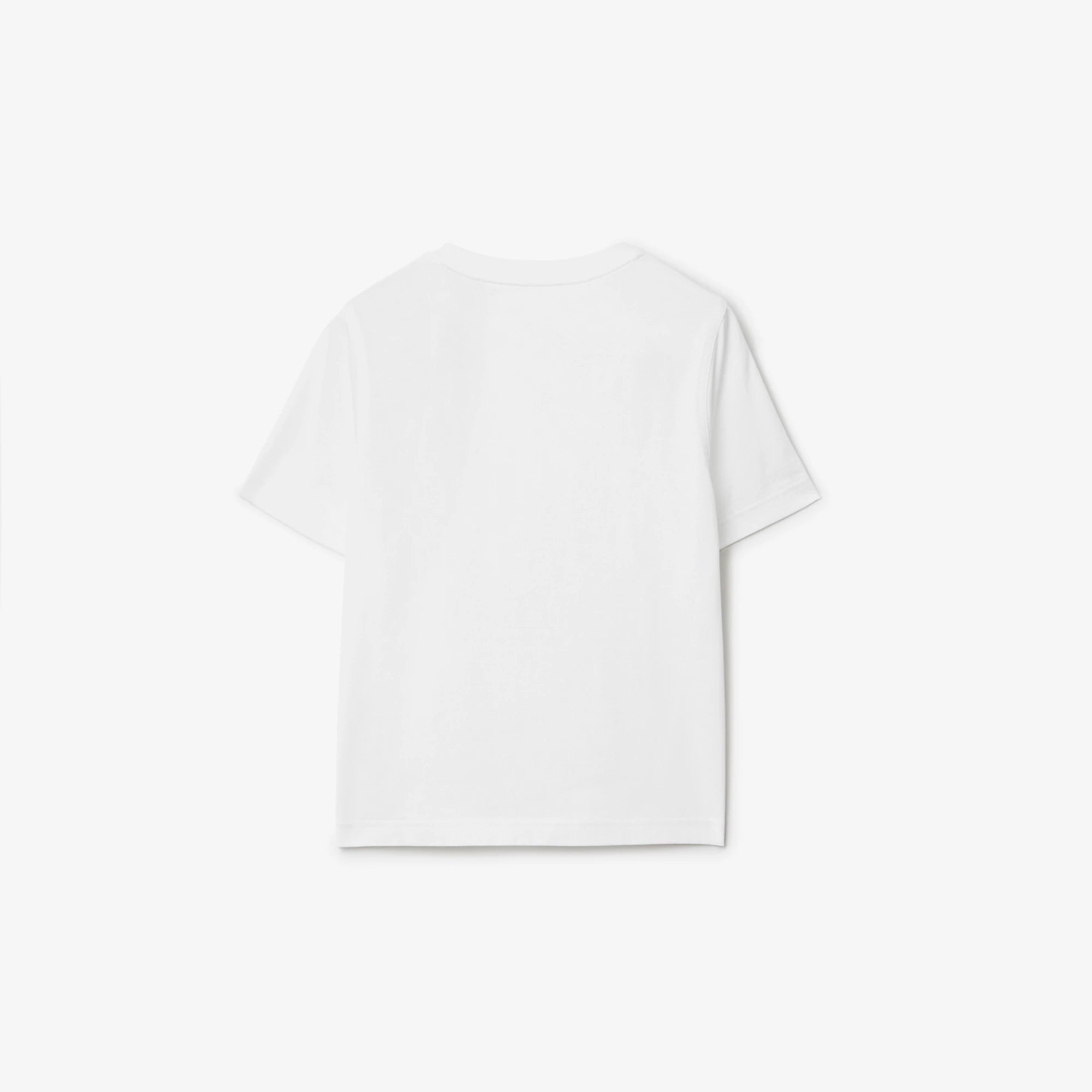 Boys White Cotton T-Shirt