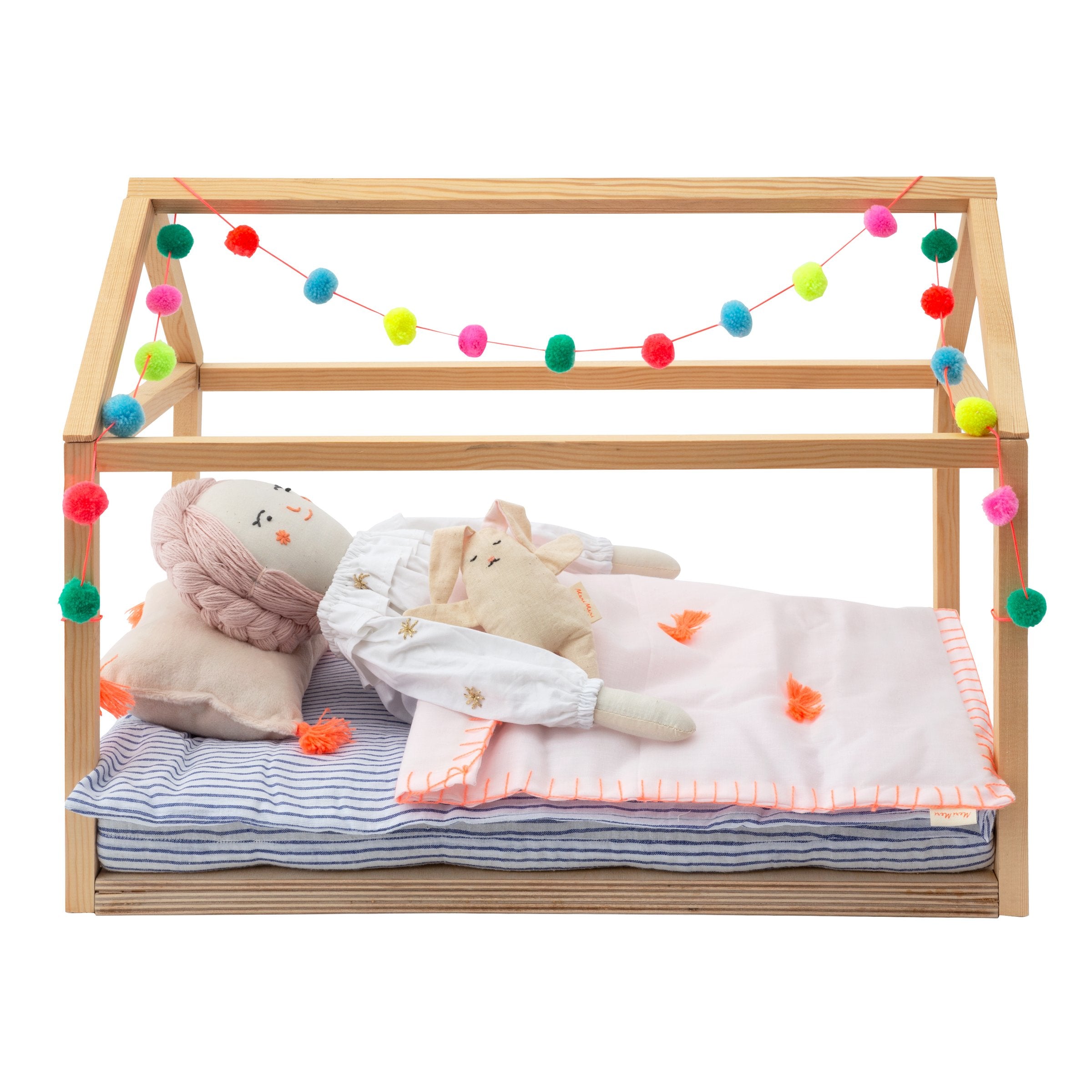 Doll Accessories - Wooden Bed