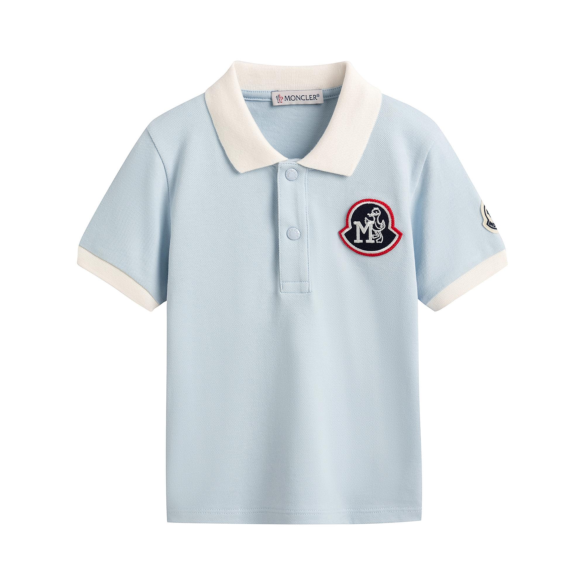 Baby Boys Pale Blue Cotton Polo Shirt