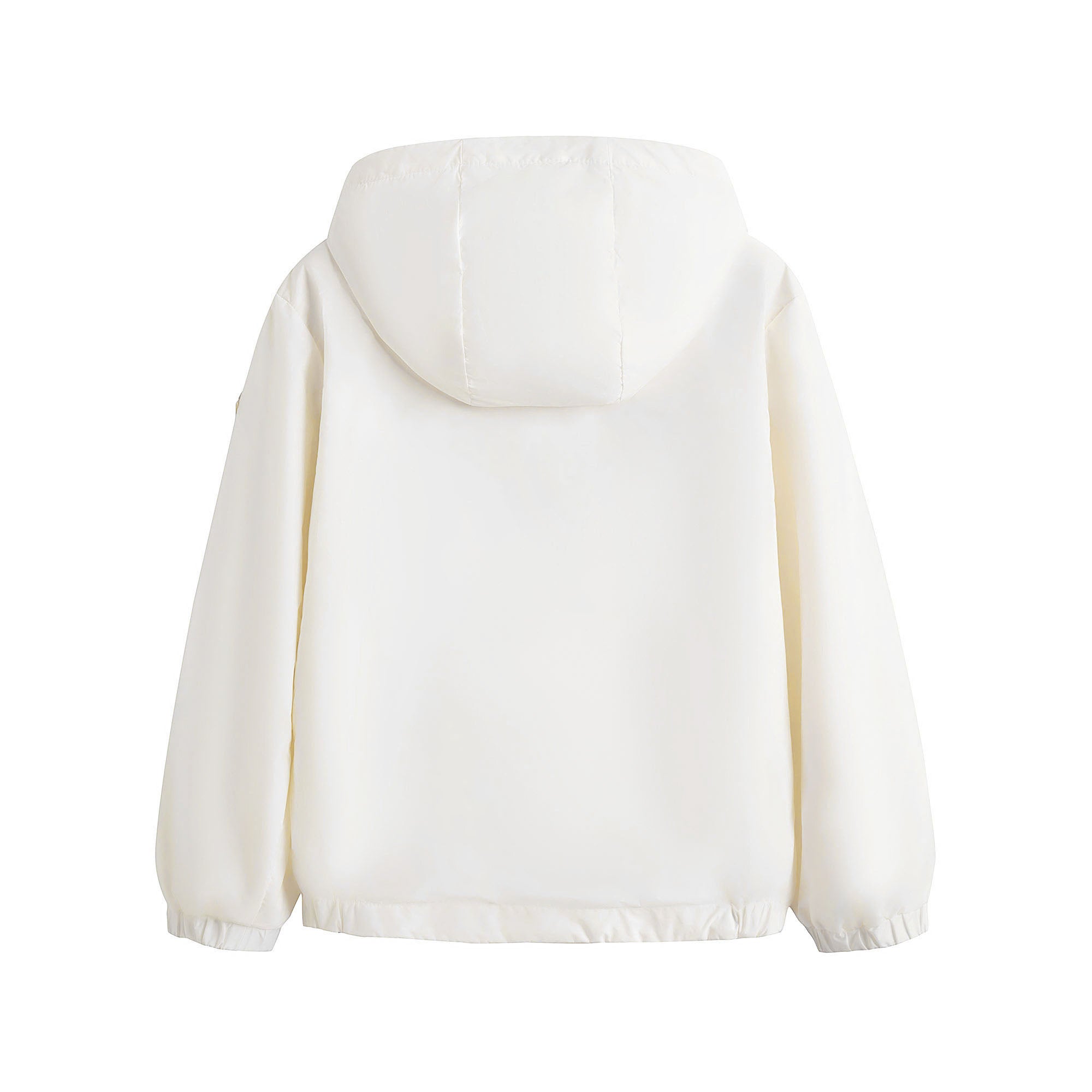 Boys White Zip-Up Jacket