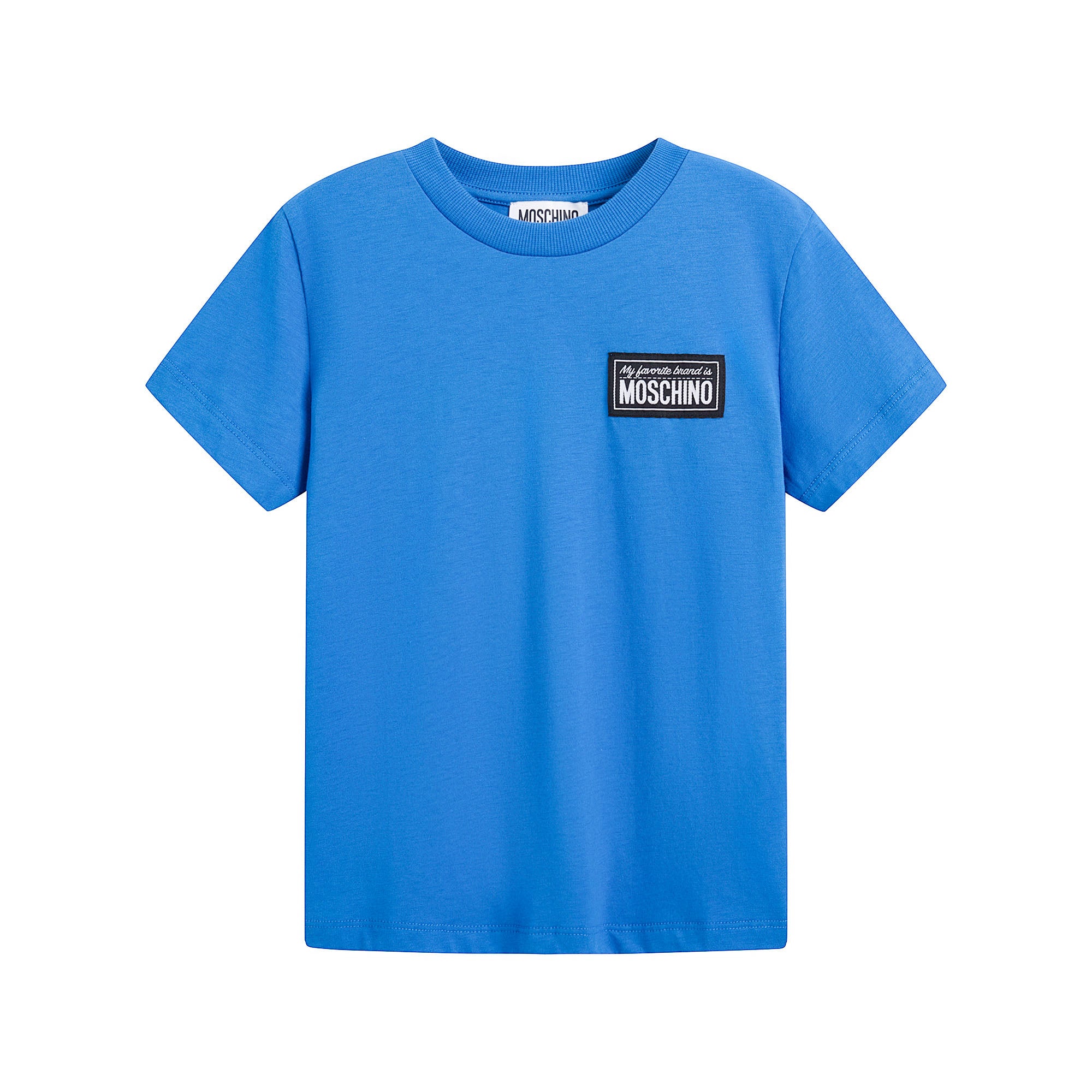 Boys & Girls Blue Cotton T-Shirt