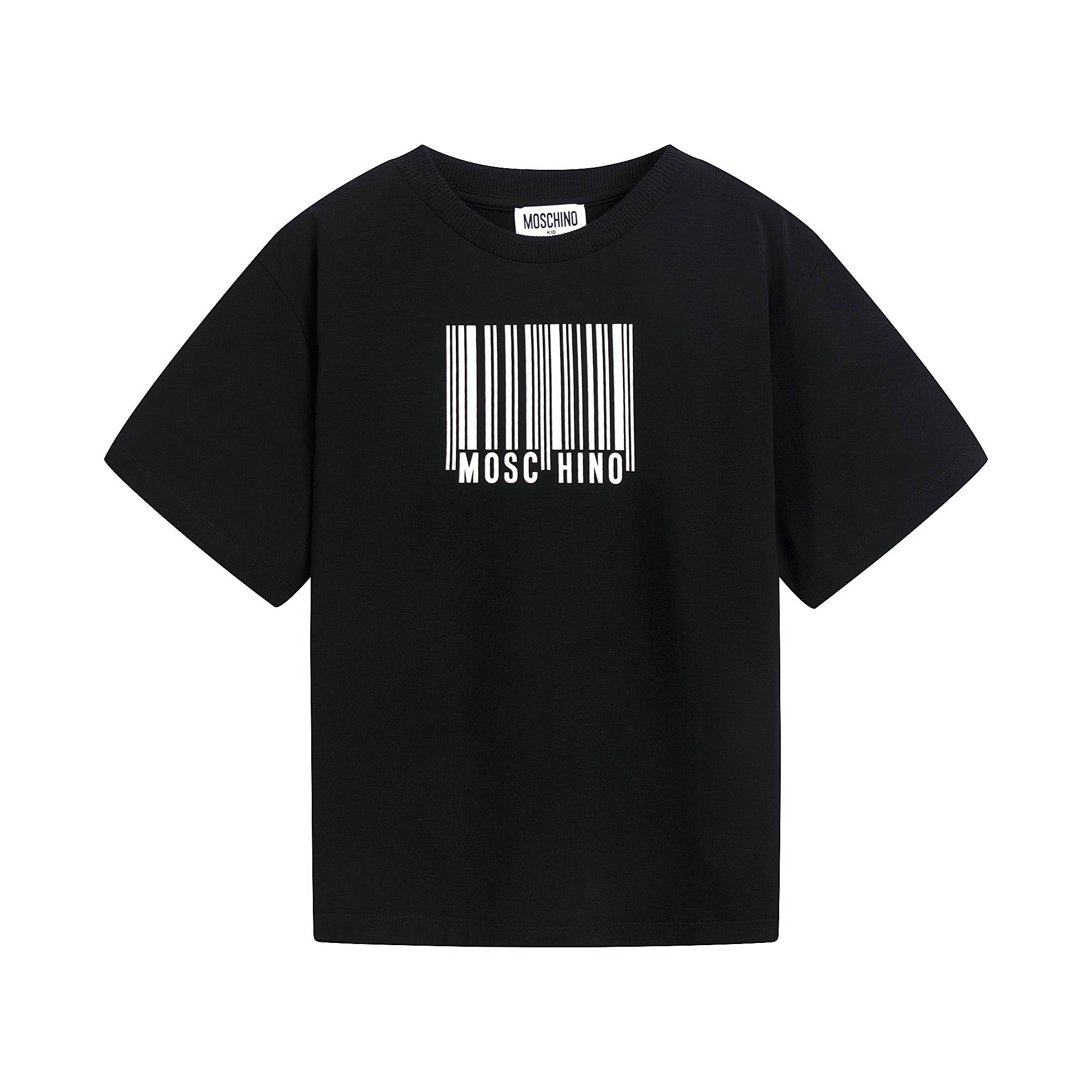 Girls Black Cotton T-Shirt