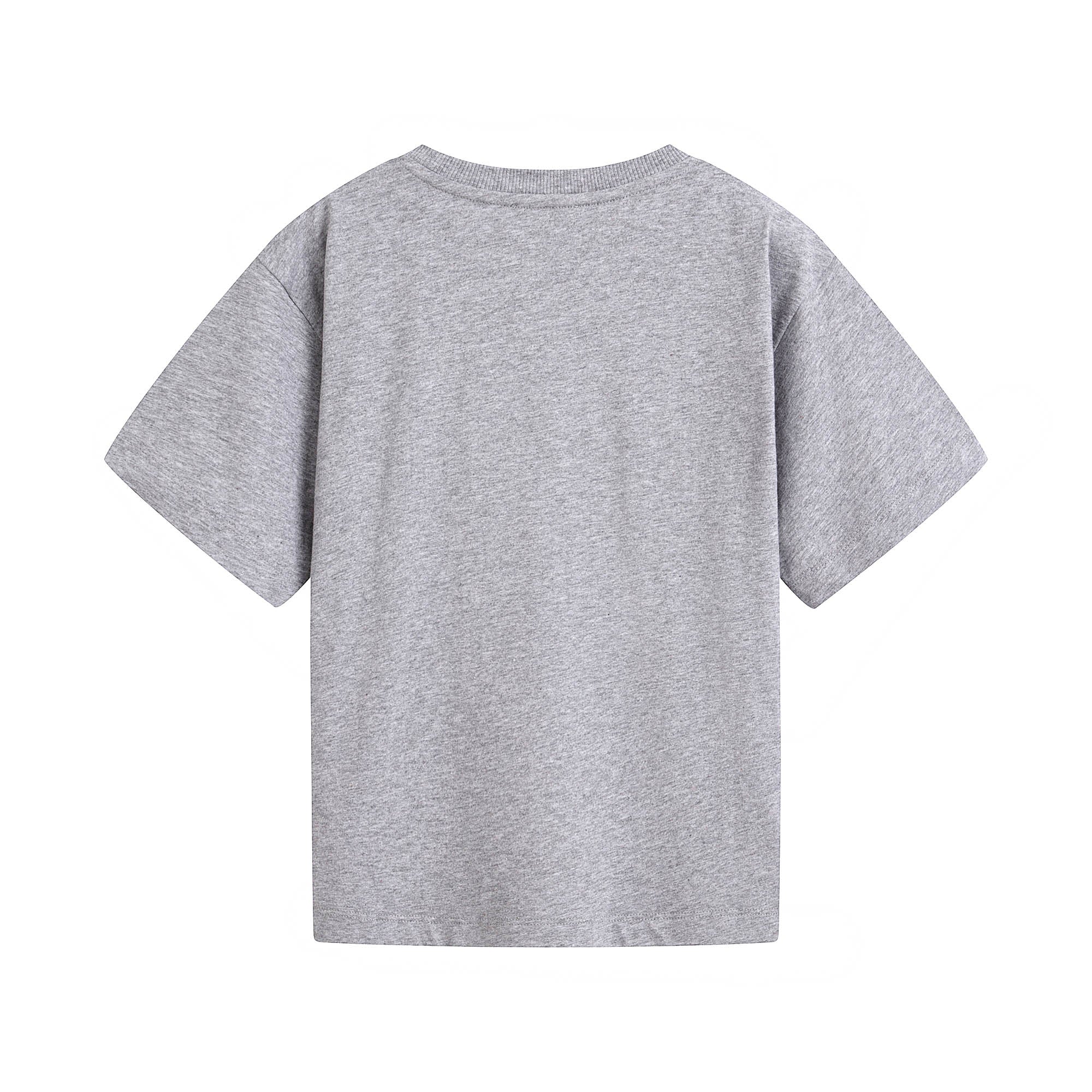 Boys & Girls Grey Cotton T-Shirt