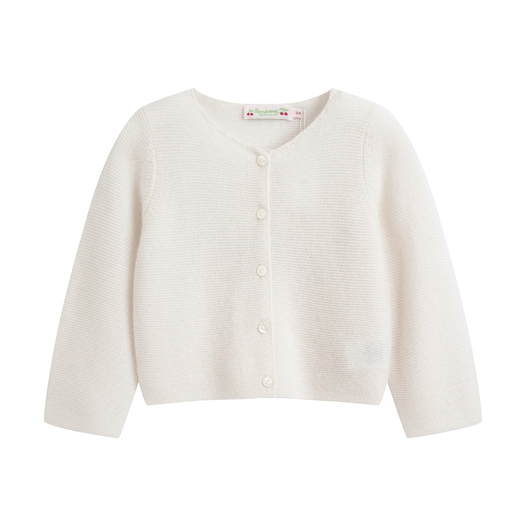 Baby Girls White Cashmere Cardigan