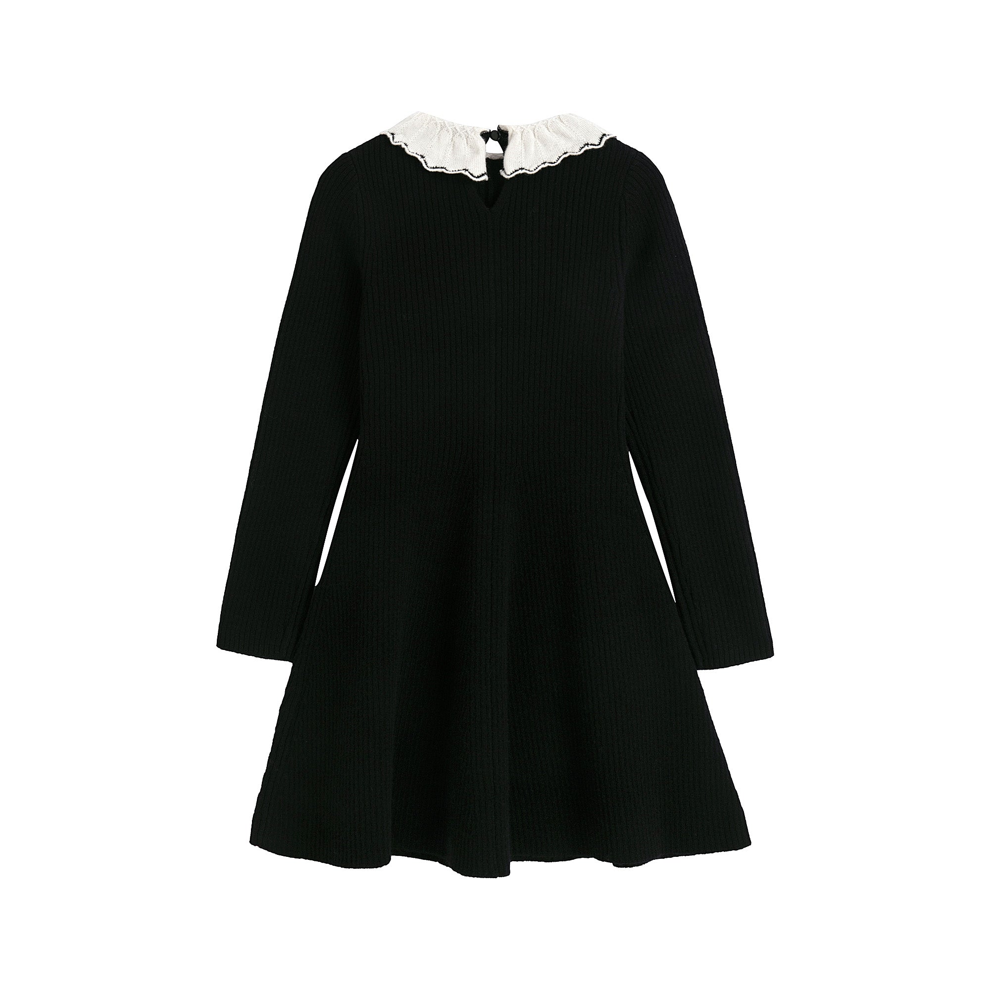 Girls Black Wool Dress