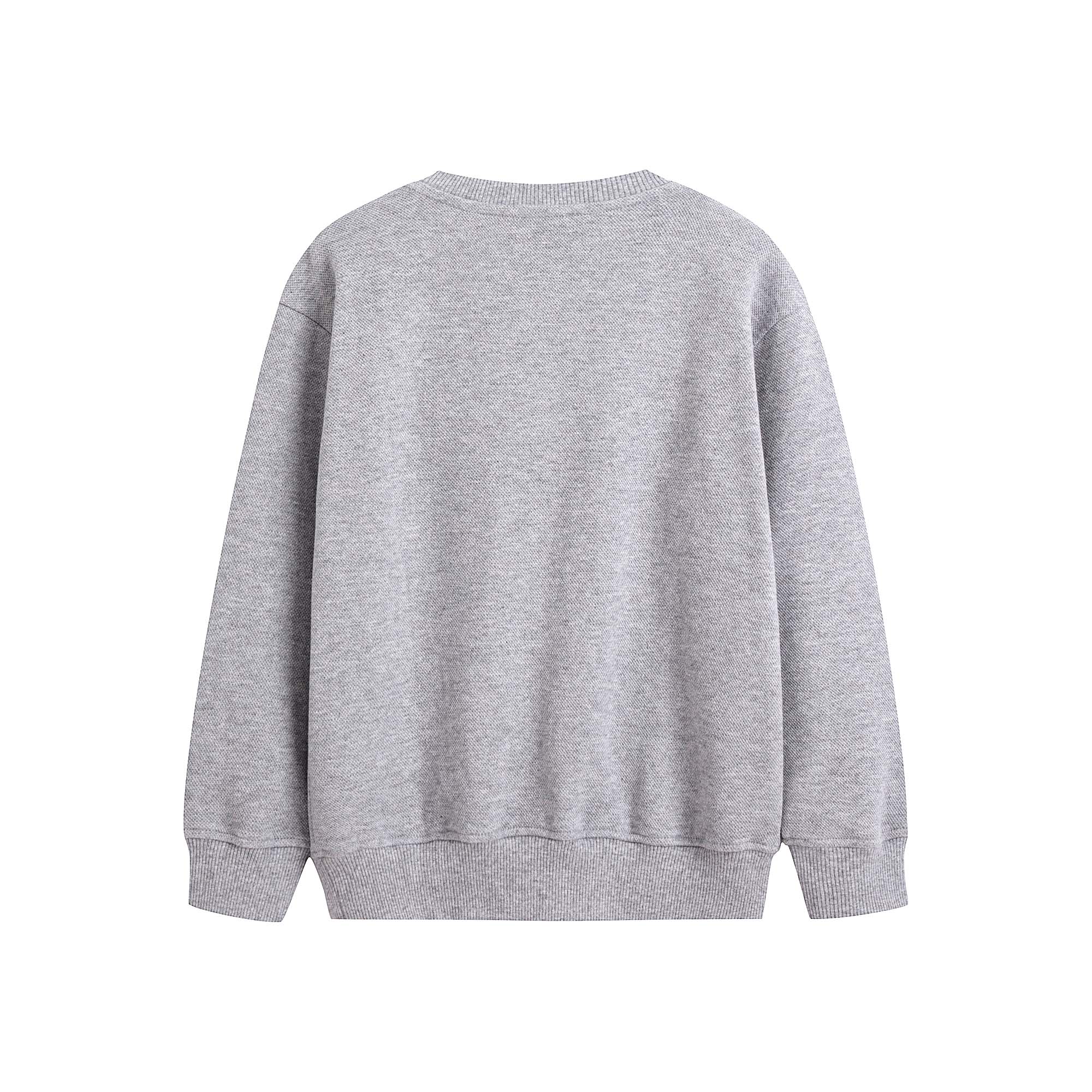 Boys & Girls Grey Cotton Sweatshirt