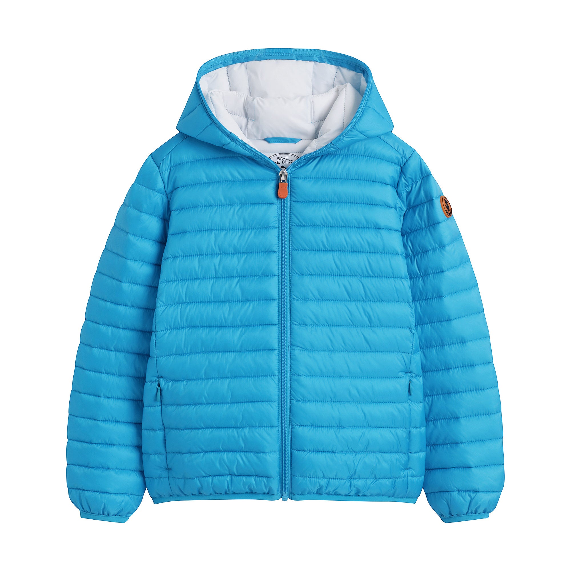 Boys & Girls Blue Hooded Padded Jacket