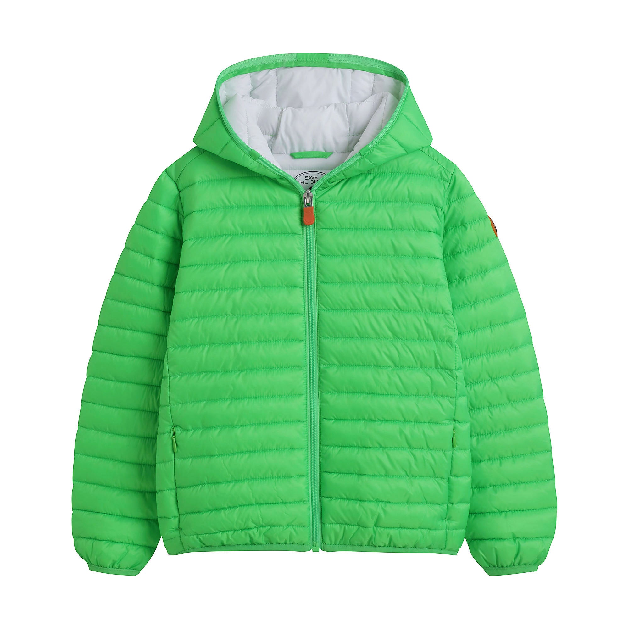 Boys & Girls Green Hooded Padded Jacket