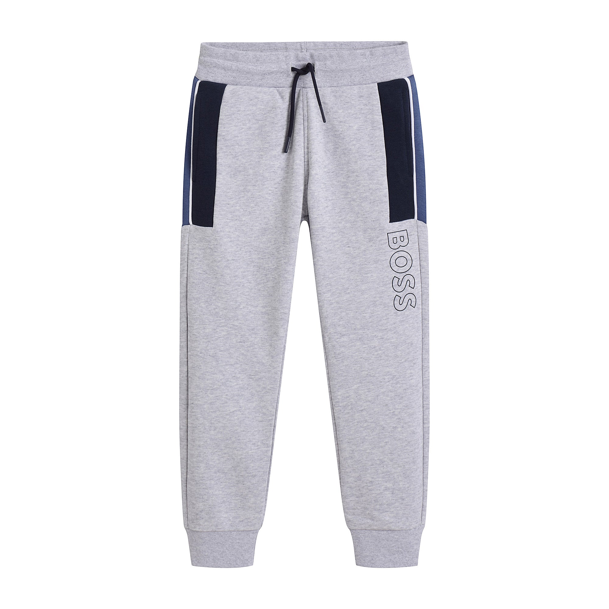 Boys Grey Cotton Trousers