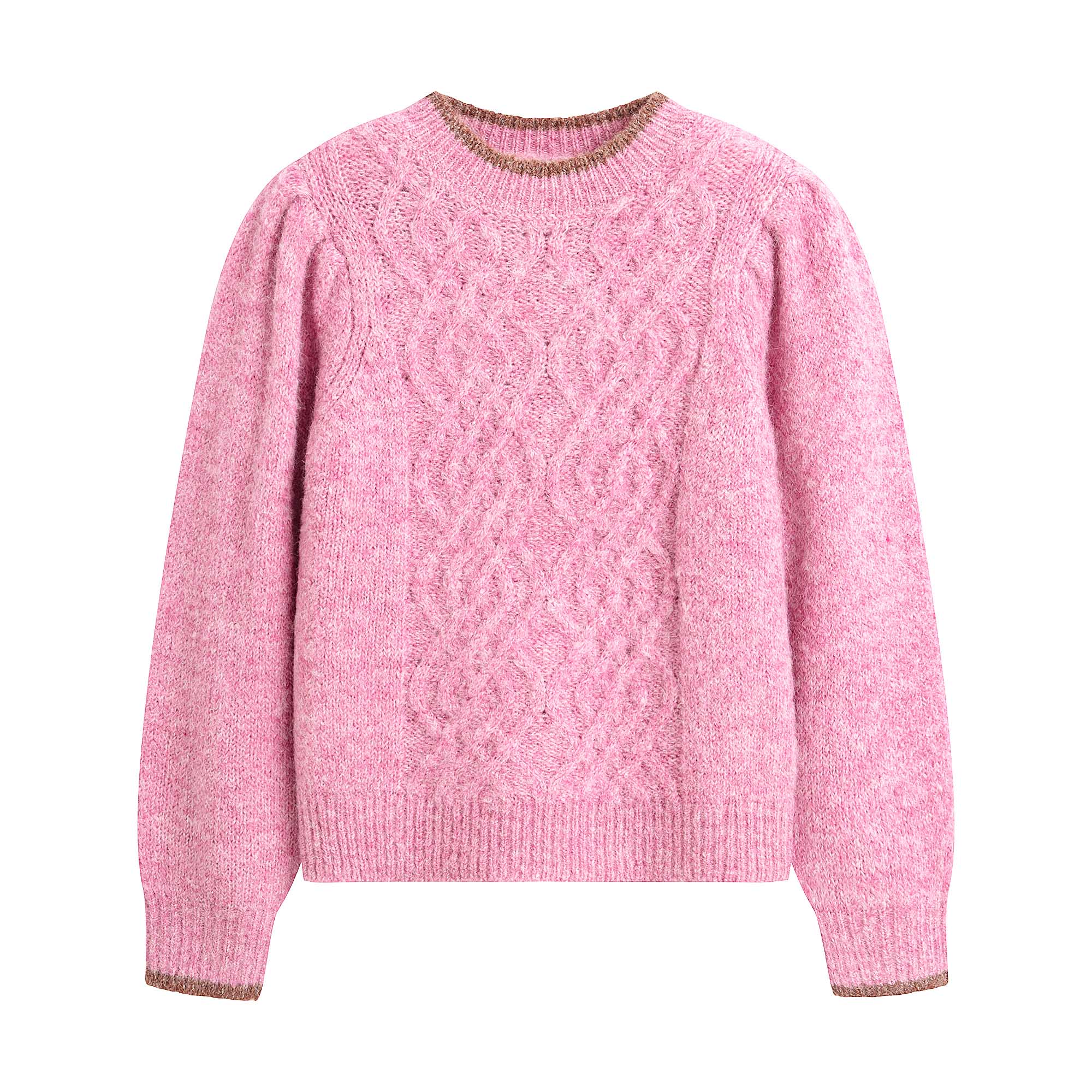 Girls Pink Knit Sweater