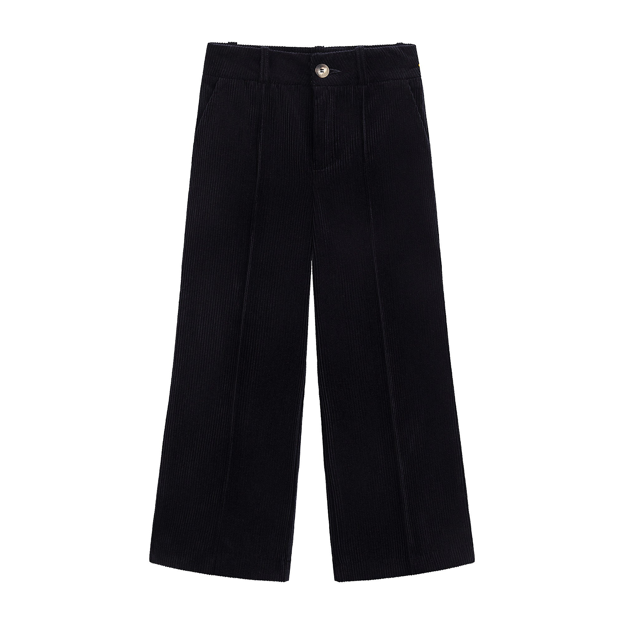 Girls Navy Corduroy Trousers