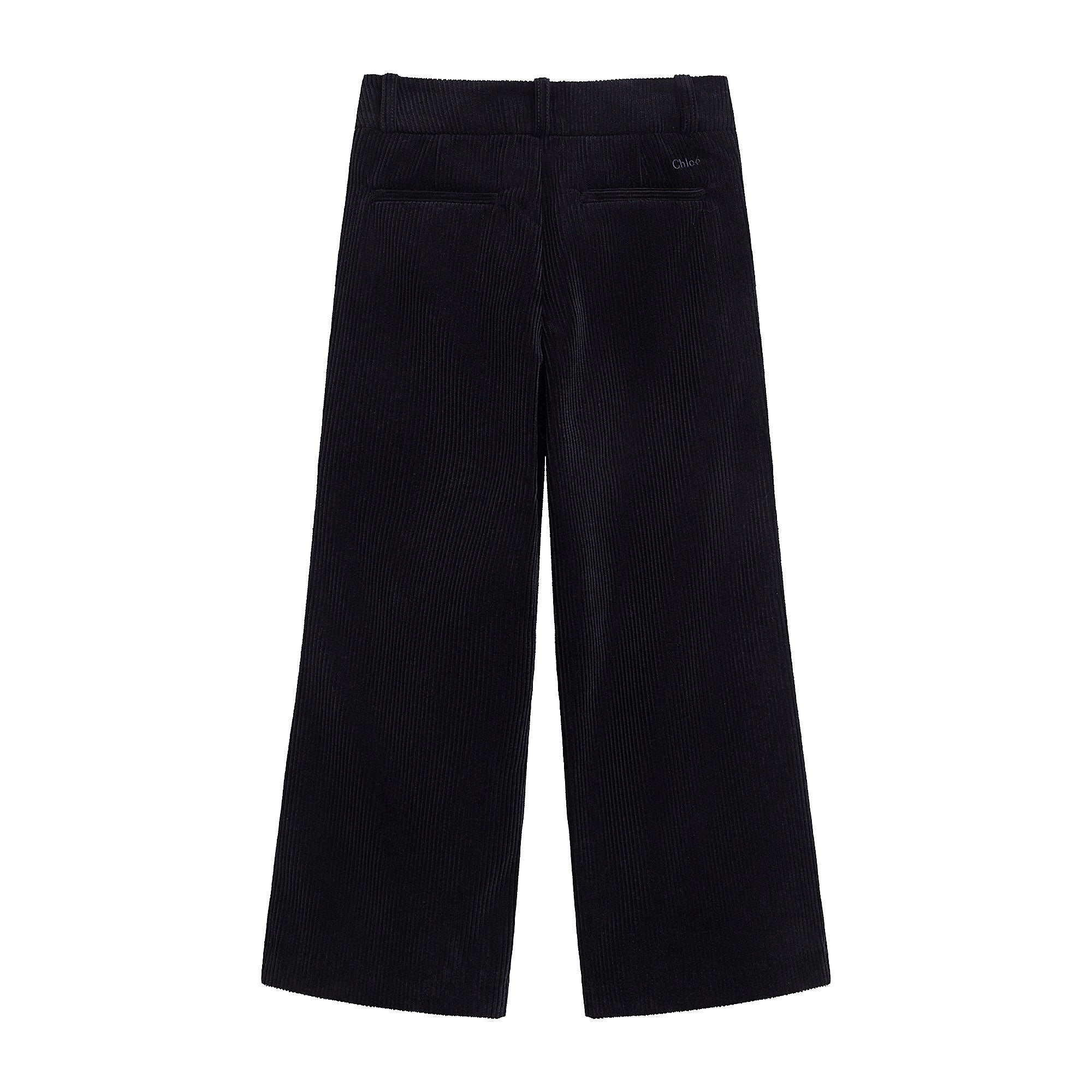 Girls Navy Corduroy Trousers