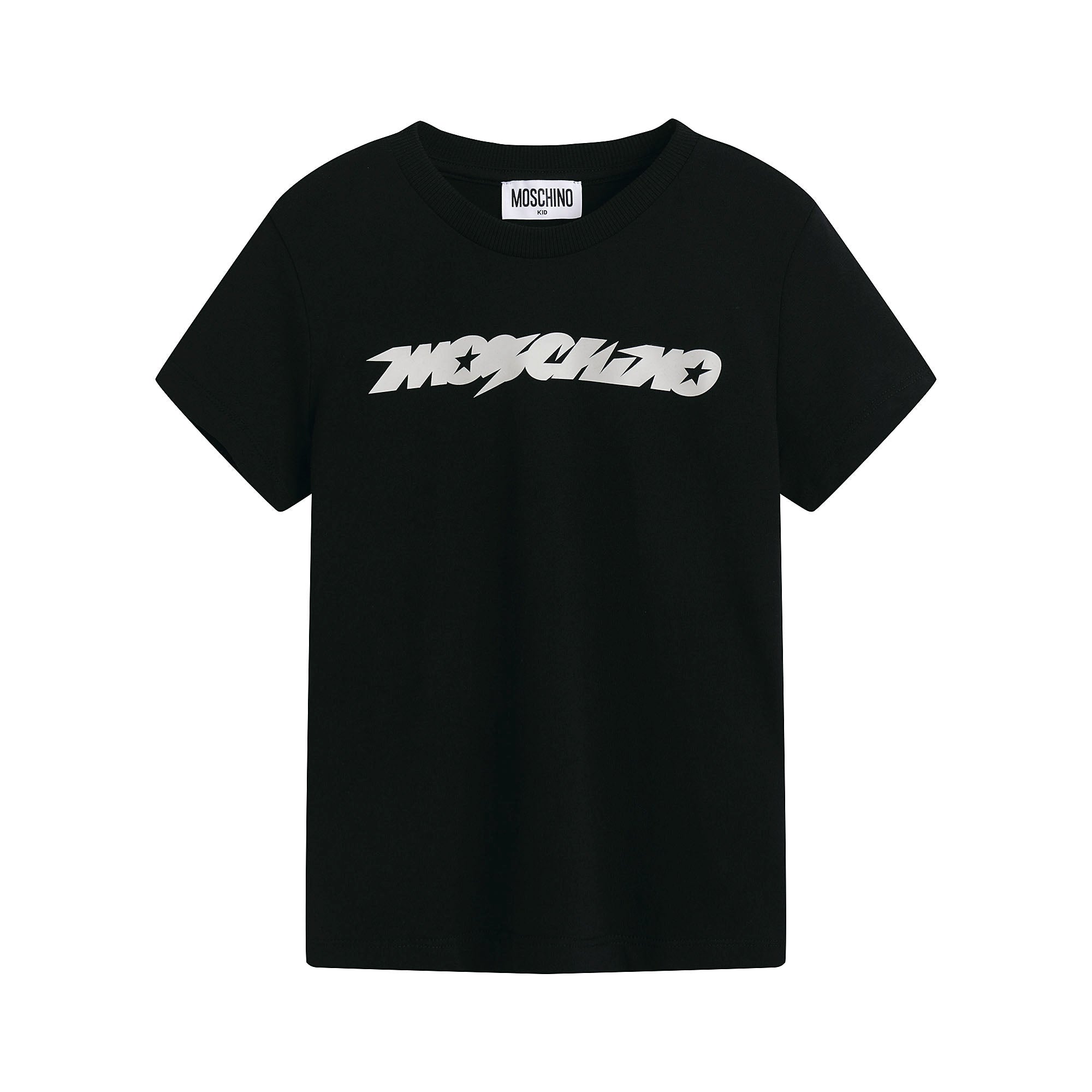 Boys Black Cotton T-Shirt