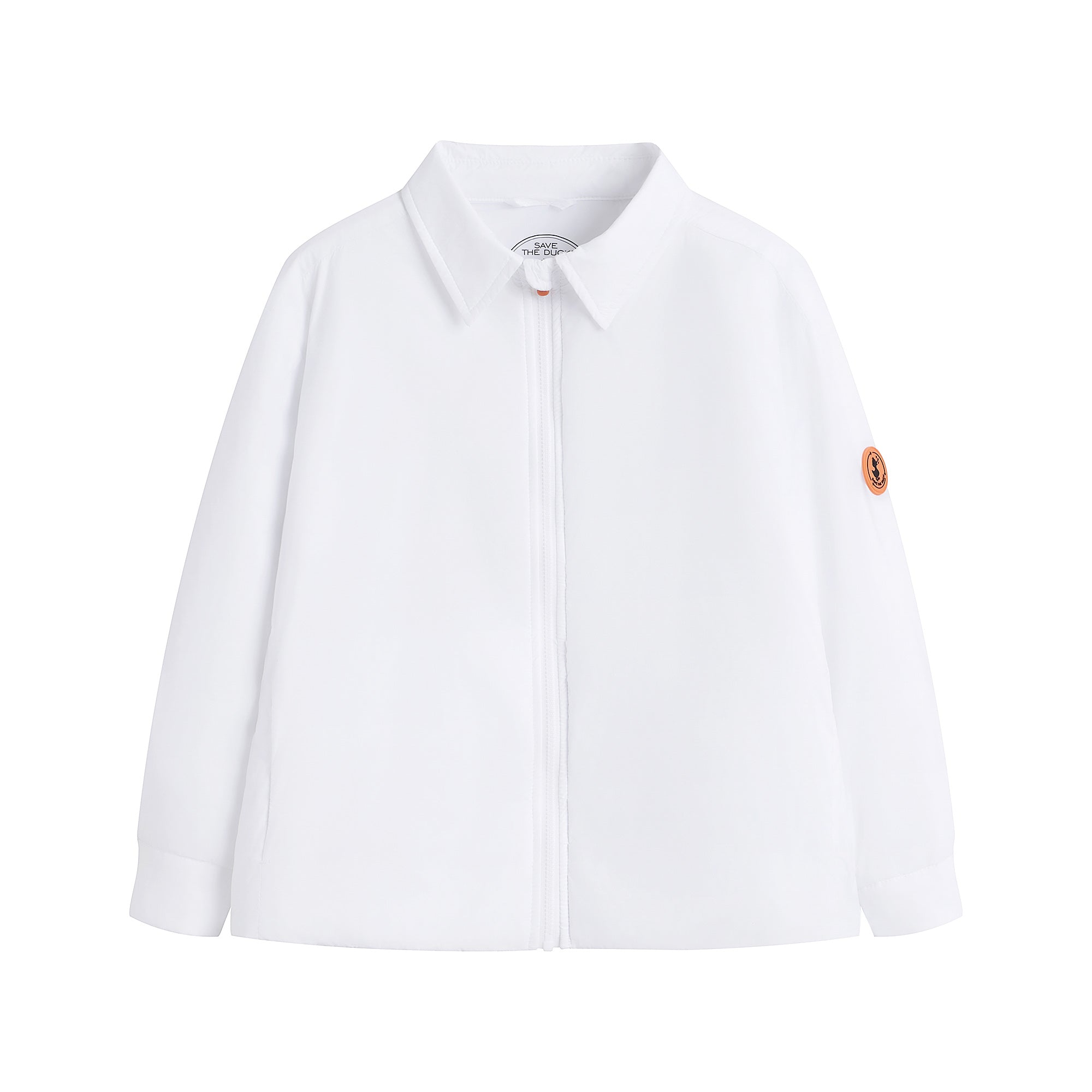 Boys & Girls White Zip-Up Jacket