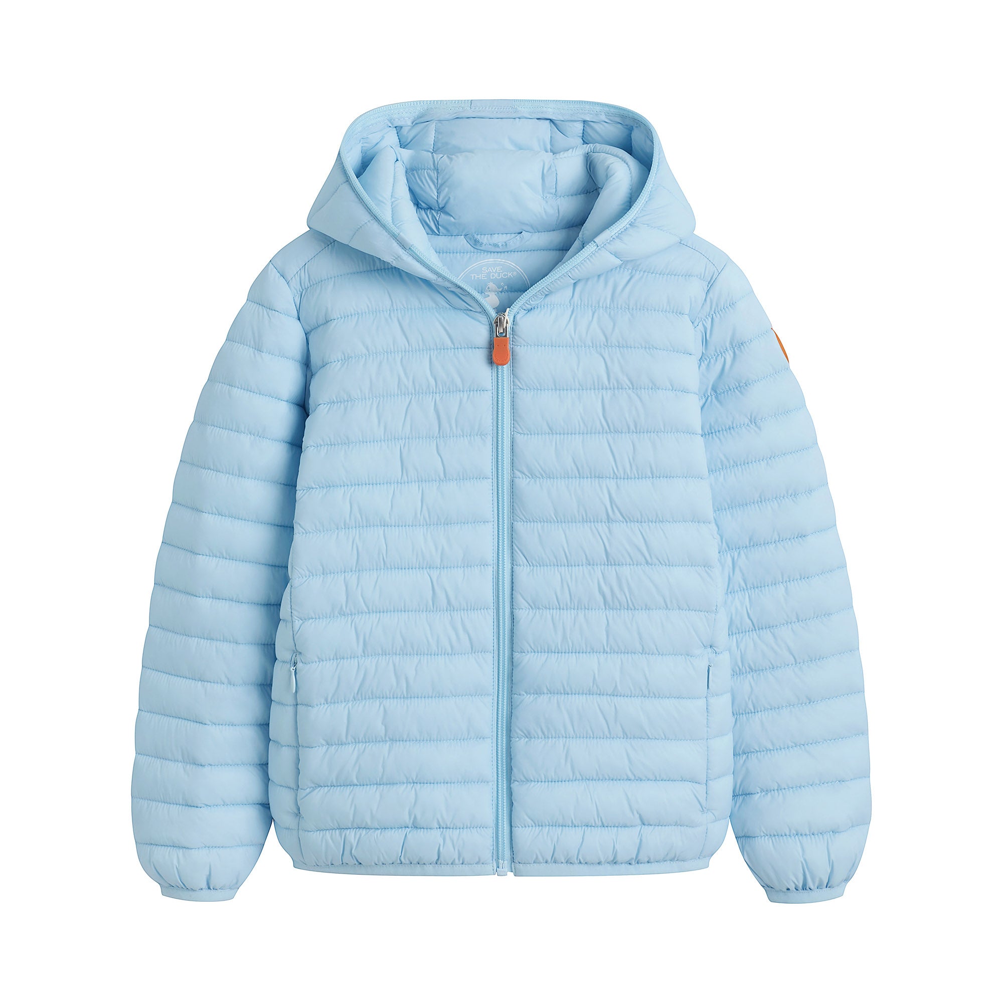 Boys & Girls Light Blue Hooded Padded Jacket