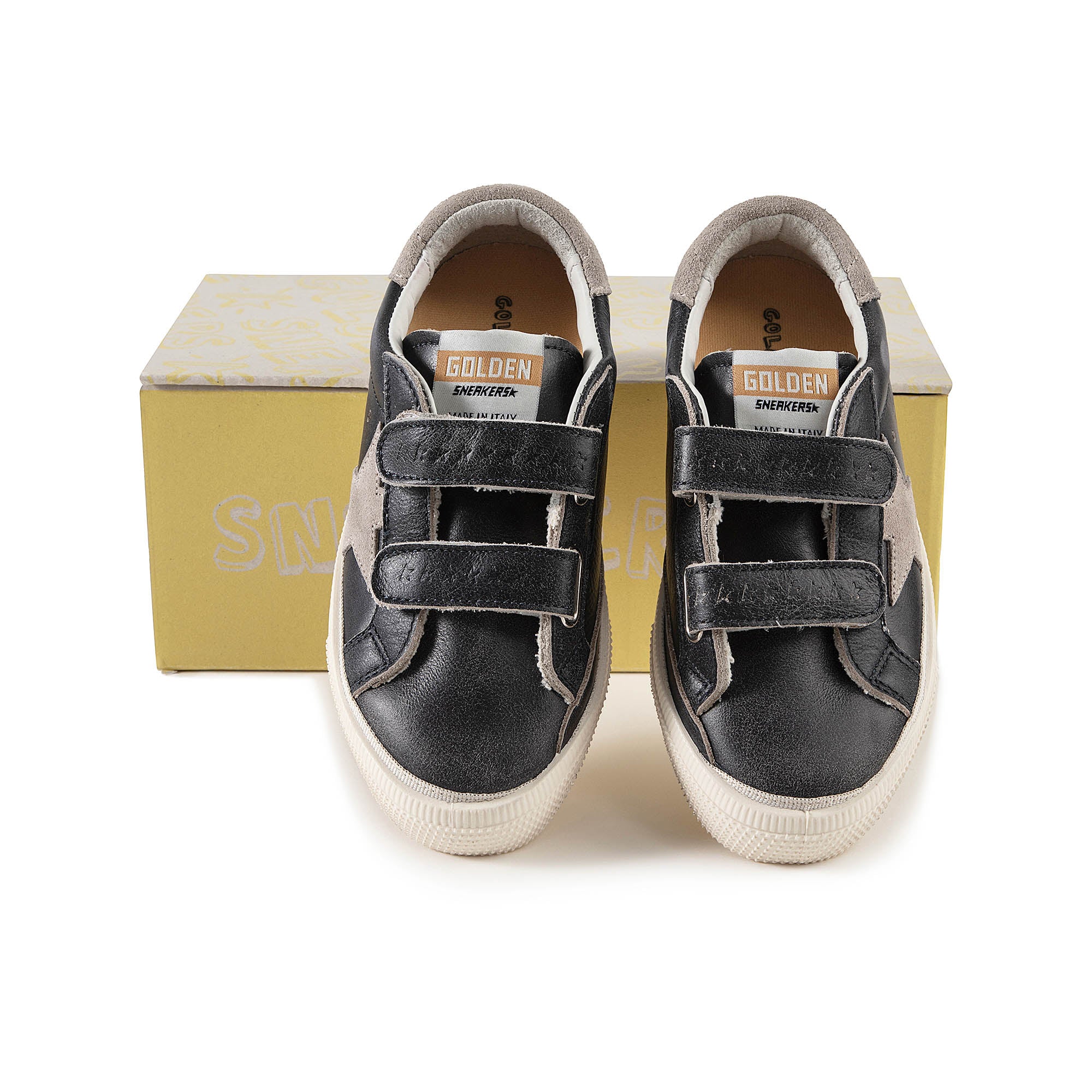 Boys & Girls Black"MAY"Shoes