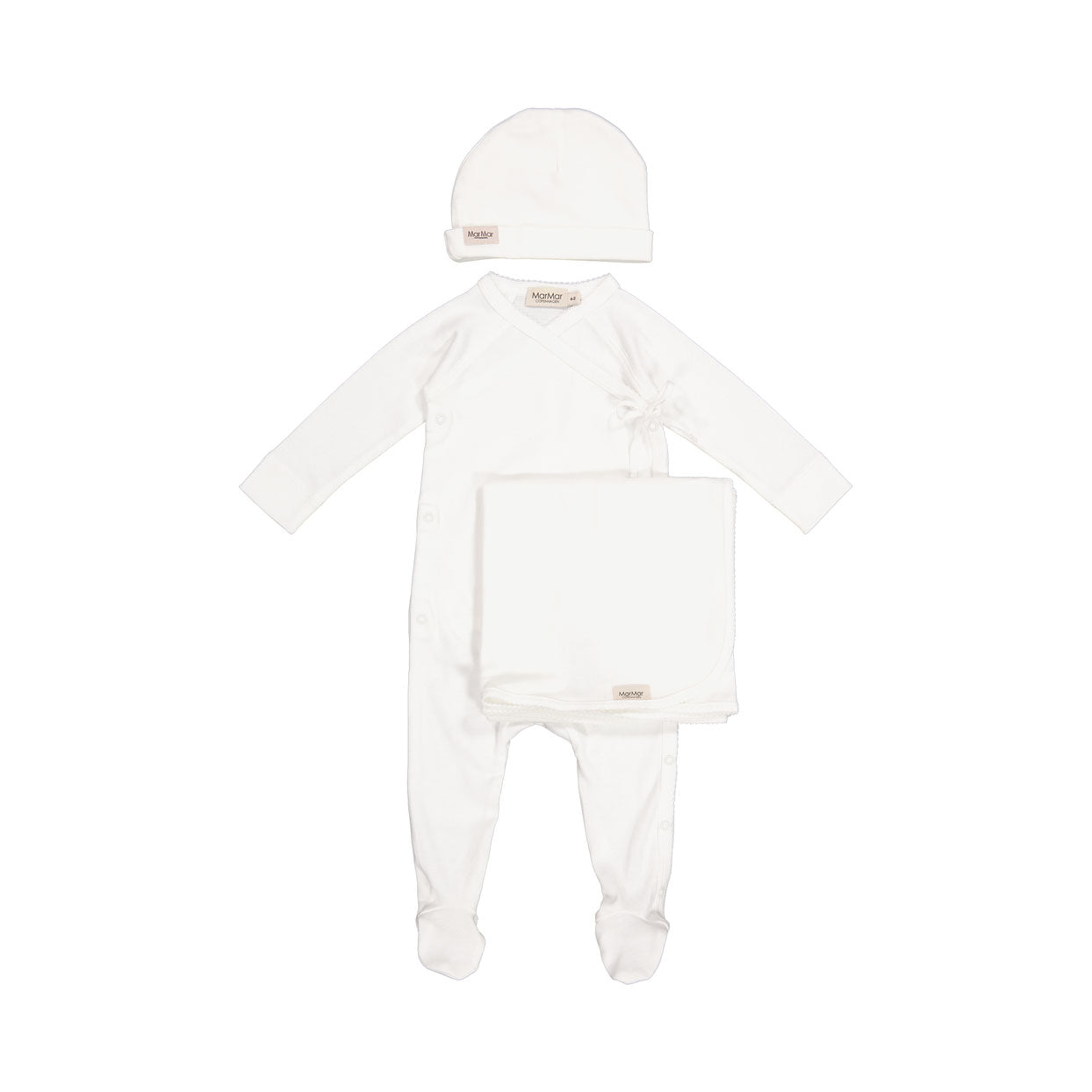 Baby Boys & Girls White Cotton Babysuit Gift Box(3 Pack)