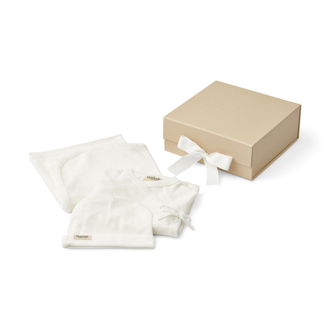 Baby Boys & Girls White Cotton Babysuit Gift Box(3 Pack)