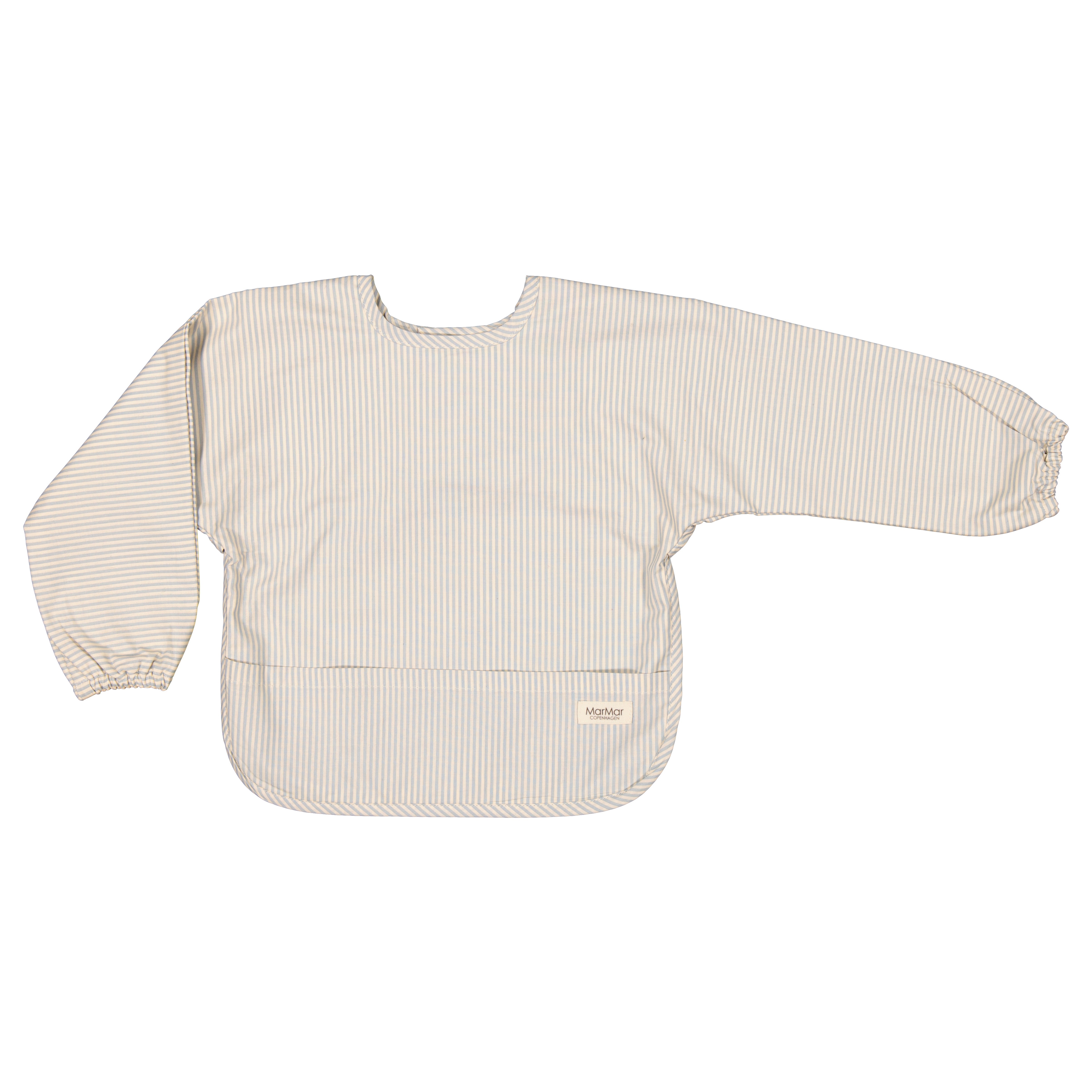 Baby Boys & Girls Blue Grey Stripes Bib