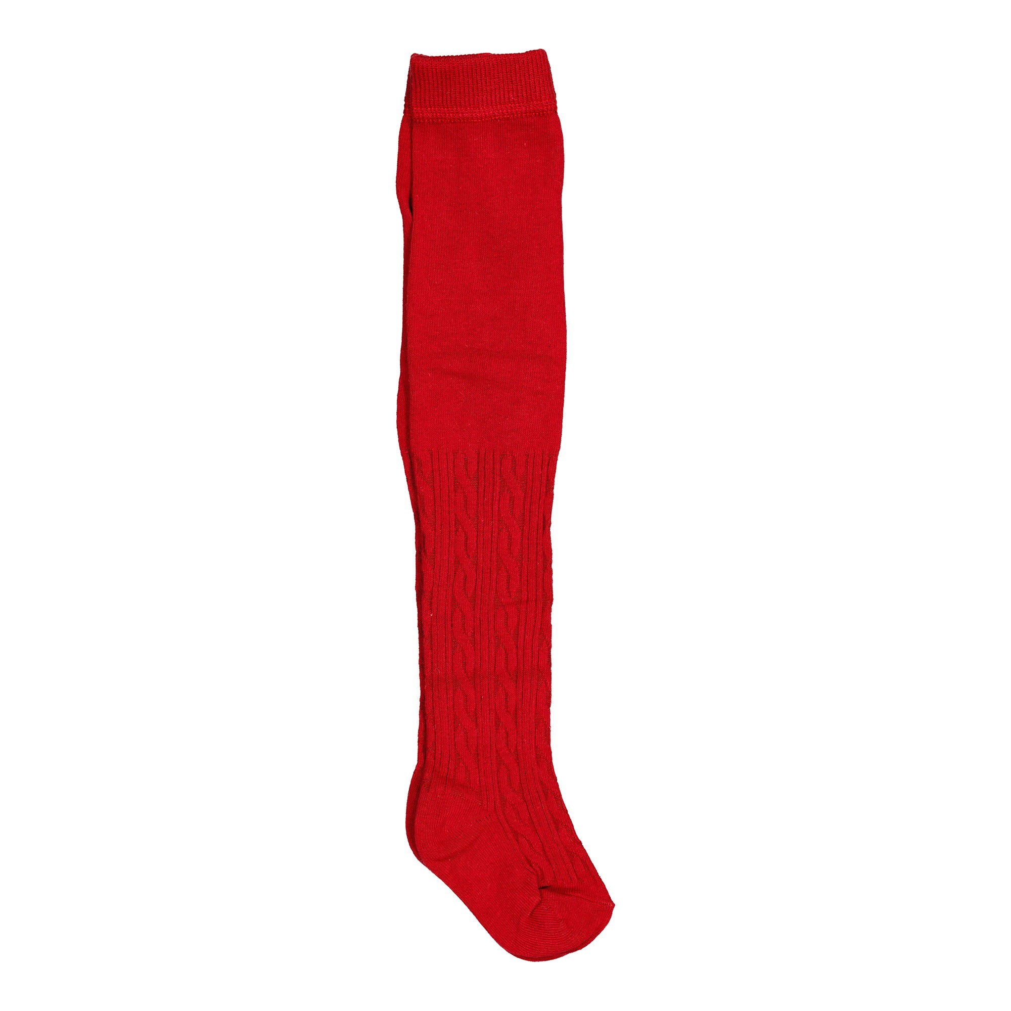 Girls Red Cotton Tights