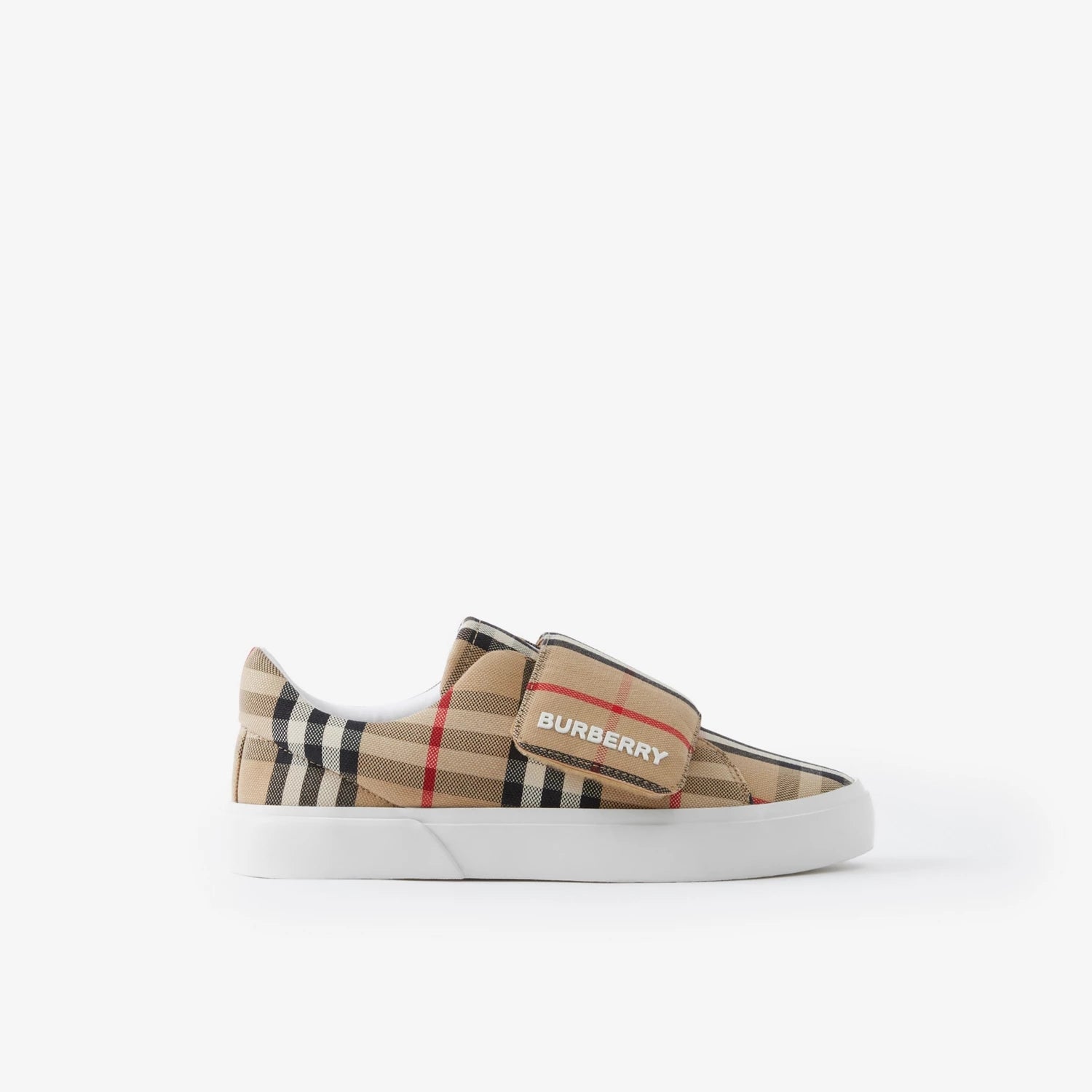 Boys & Girls Beige Check Shoes